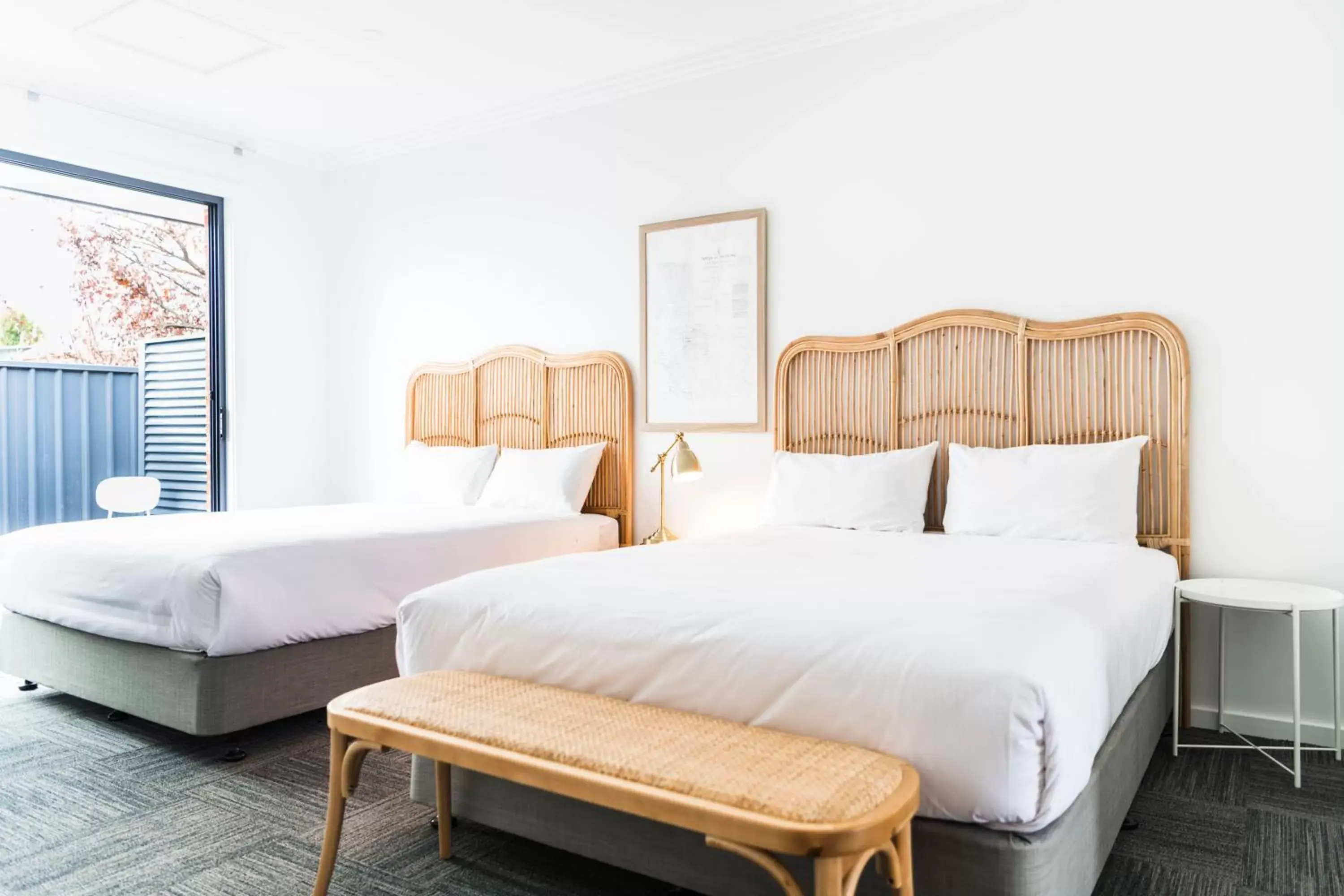 group of guests, Bed in The Ned Ryan Motel