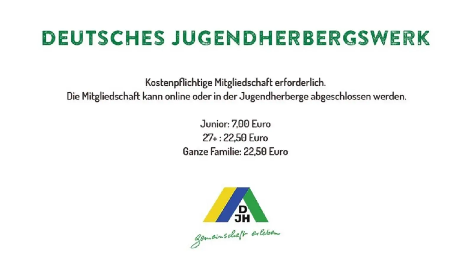 Logo/Certificate/Sign in Jugendherberge Würzburg