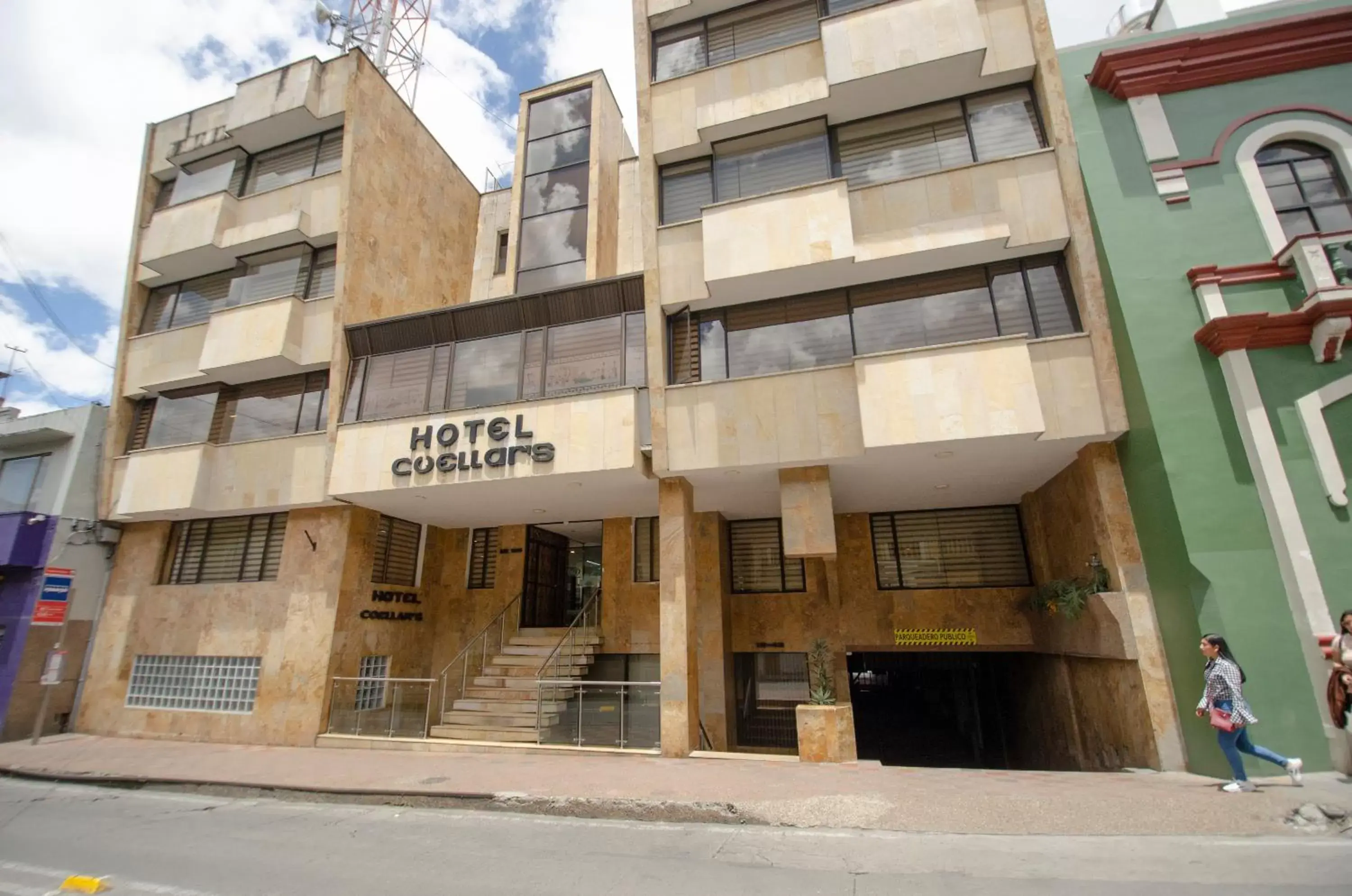 Property building in Hotel Cuellars Property building in Hotel Cuellars