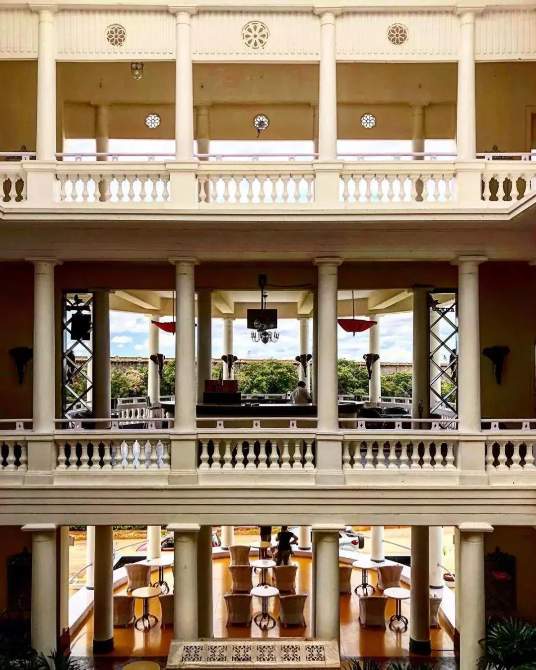 Inner courtyard view in Royal Orchid Brindavan Garden Mysore