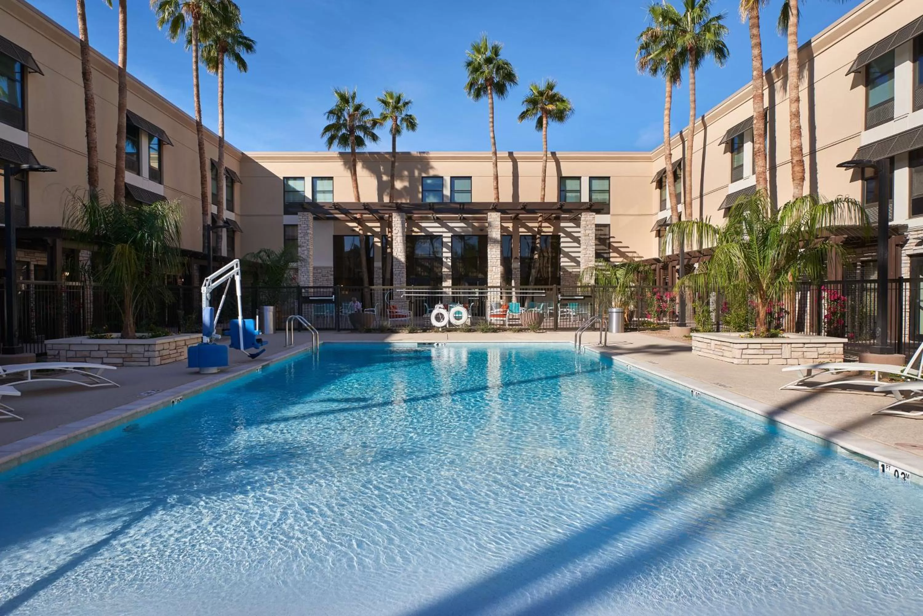 Pool view in Hampton Inn & Suites Scottsdale On Shea Blvd
