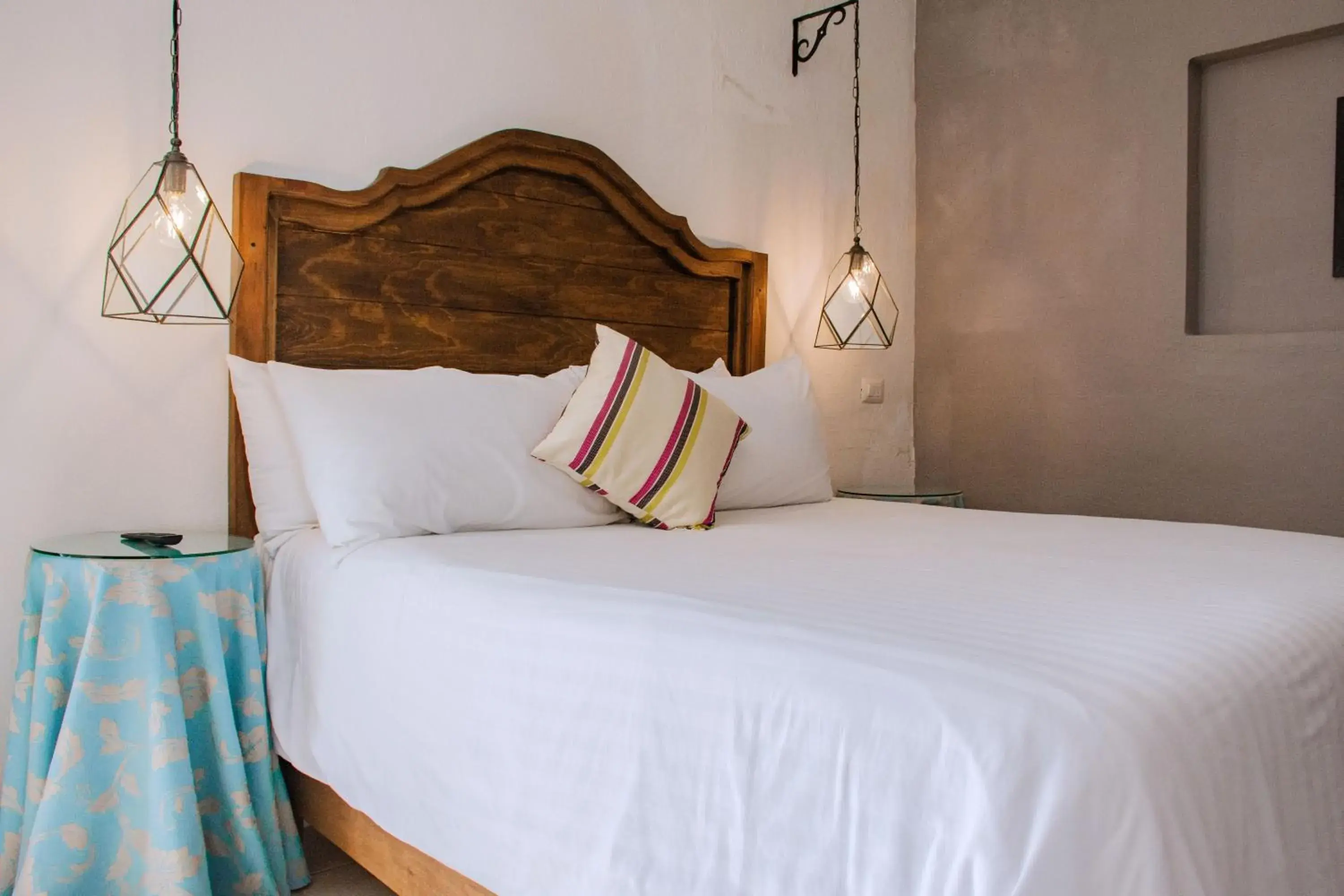 Decorative detail, Bed in Hotel Casa Santamar