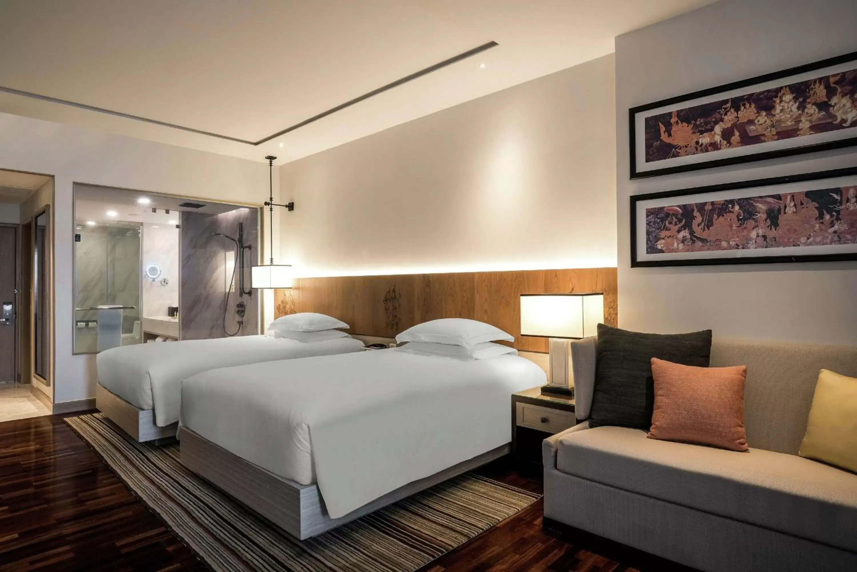Bathroom, Bed in Hilton Hua Hin Resort & Spa