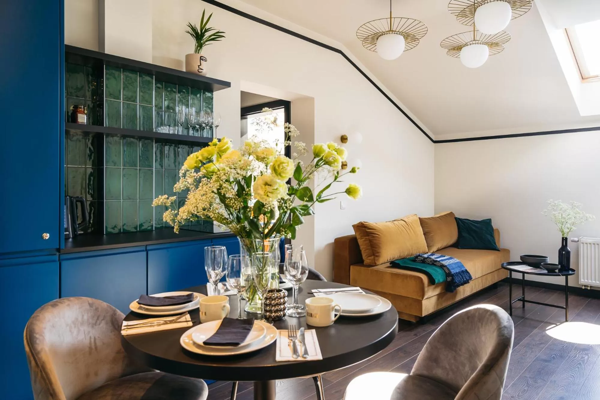 Living room, Dining Area in Estery12 by Loft Affair