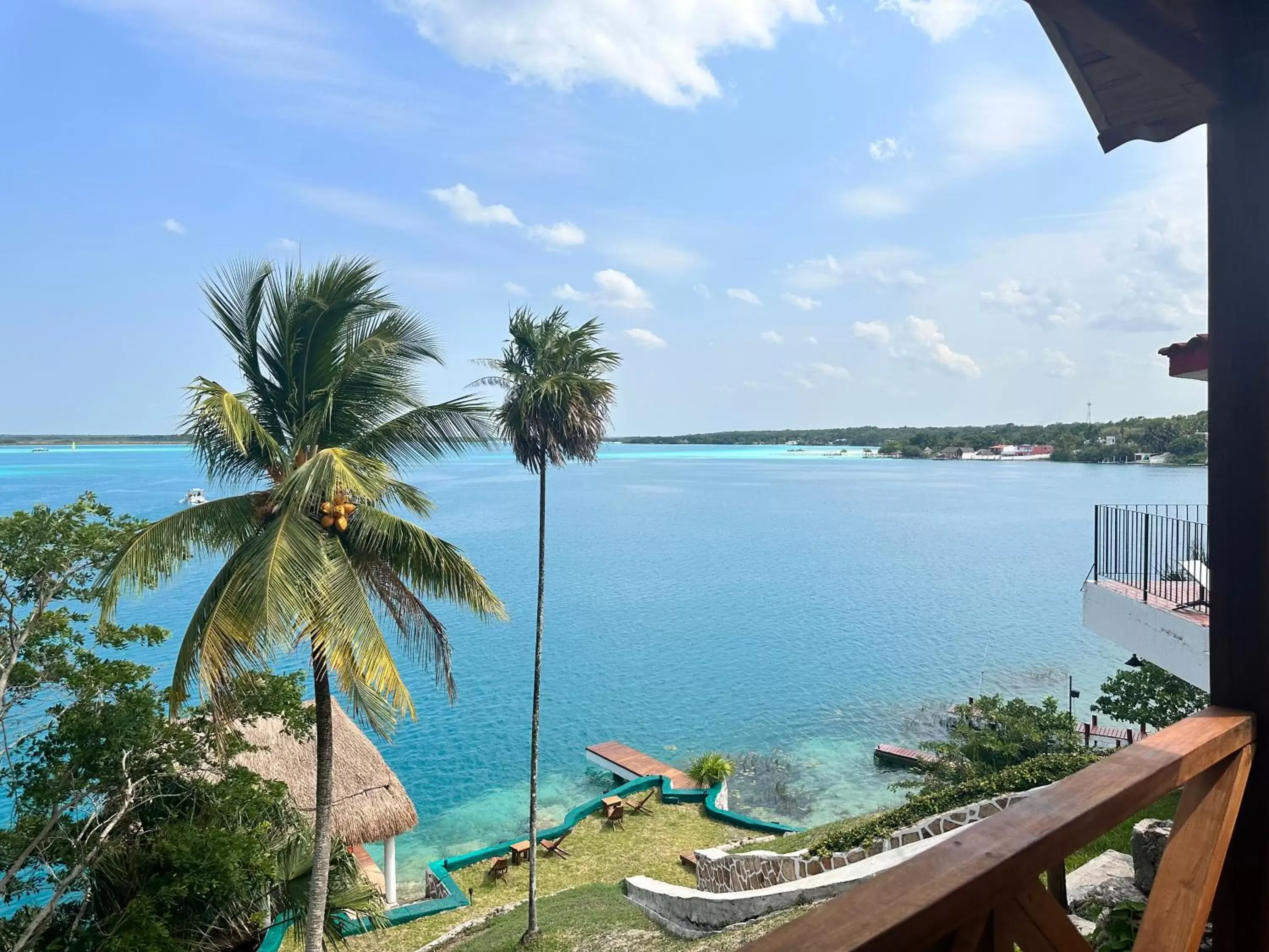 Sea View in bacalar My Love Front Laguna