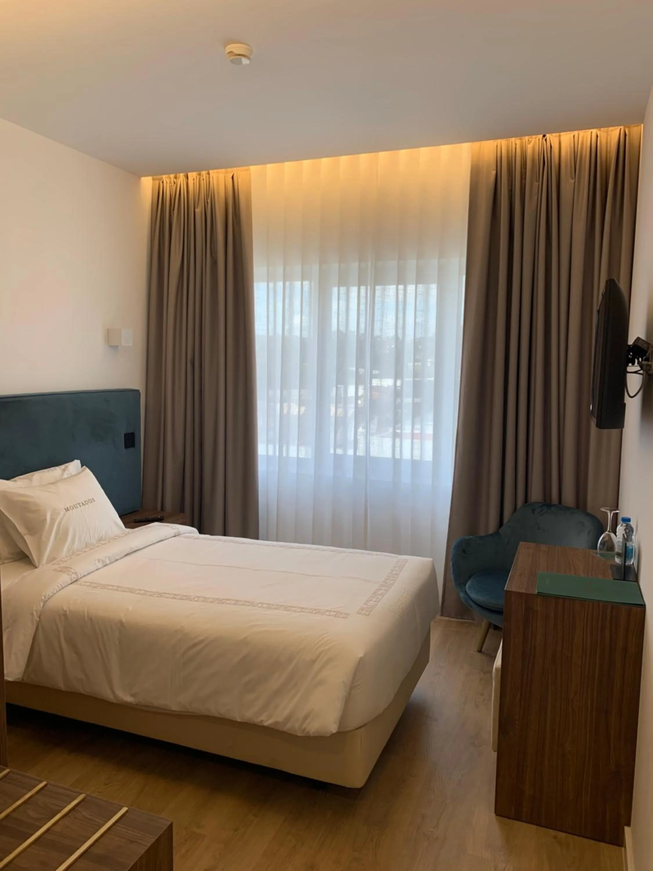 Bed in Hotel Moutados