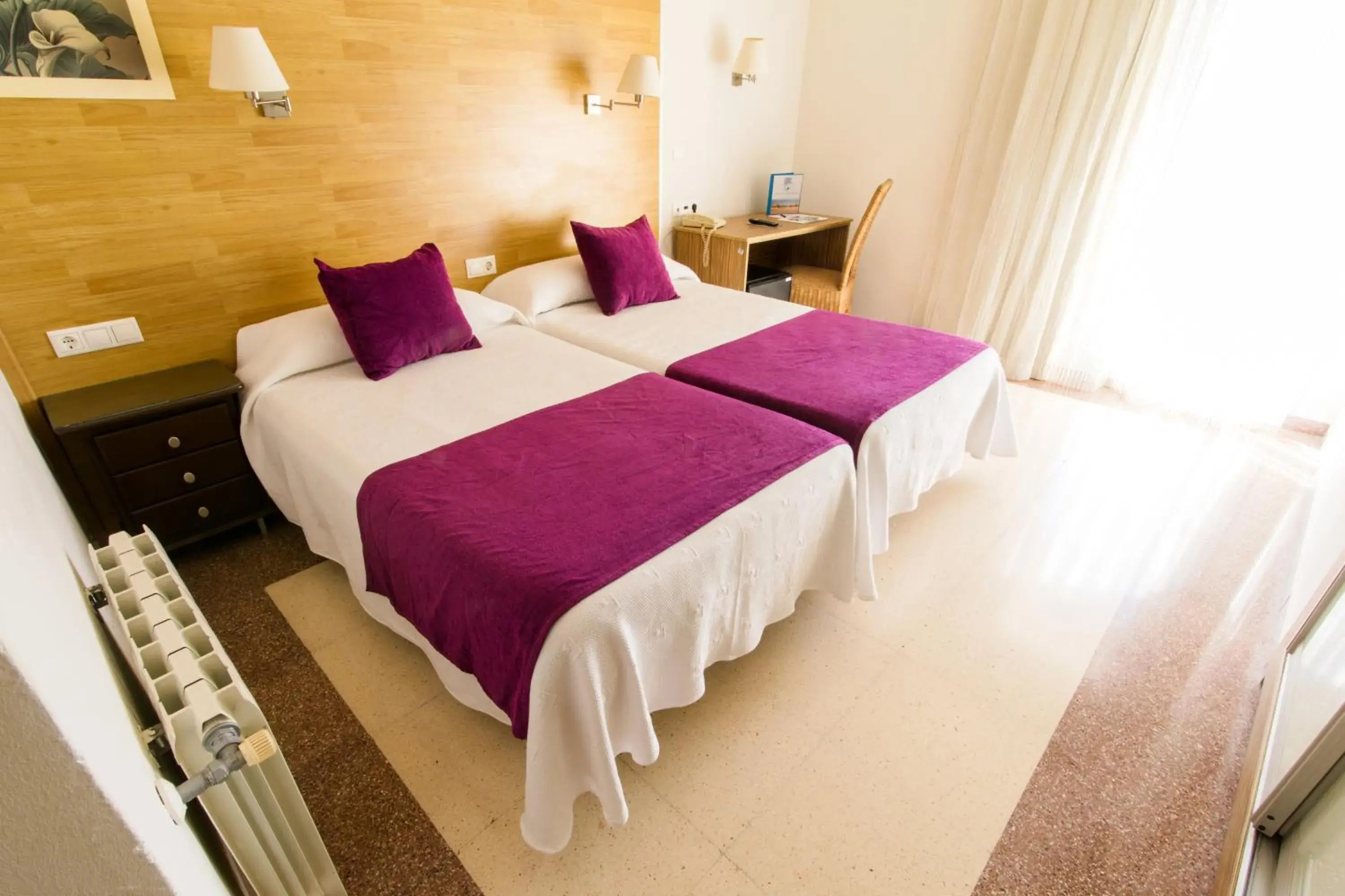 Bed in Hotel Guardamar