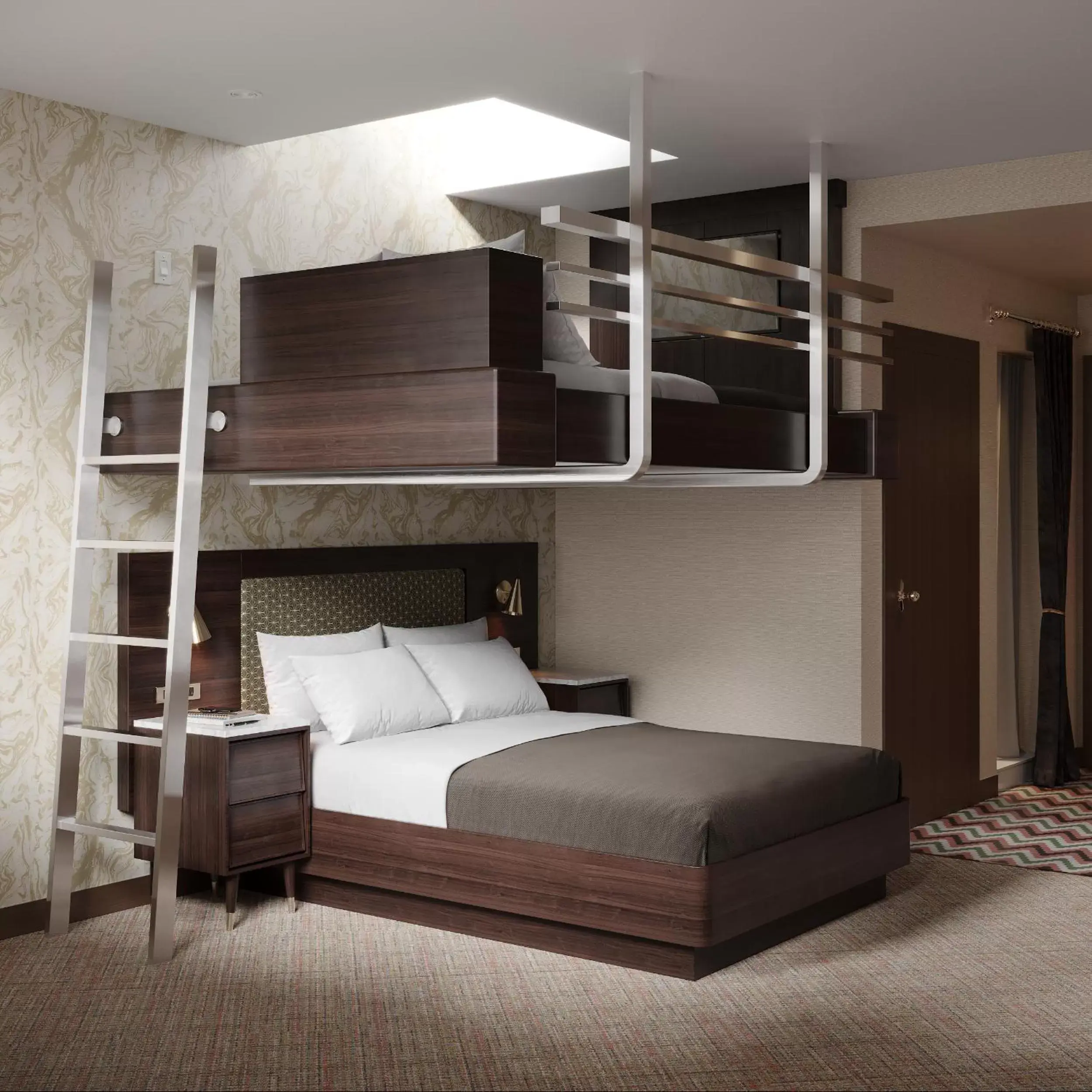 Bedroom, Bunk Bed in Hotel Zed Tofino