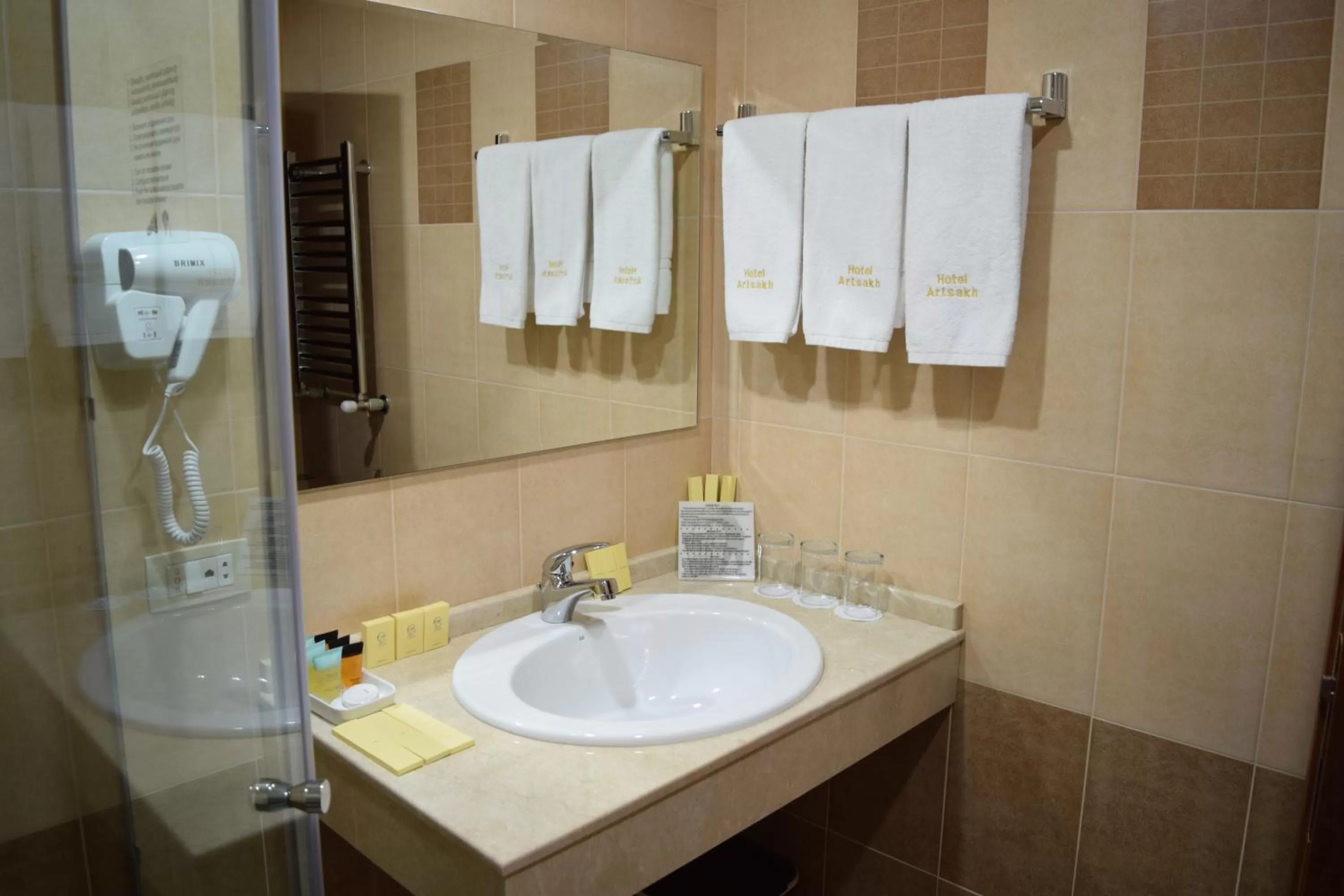 Shower in Artsakh Hotel