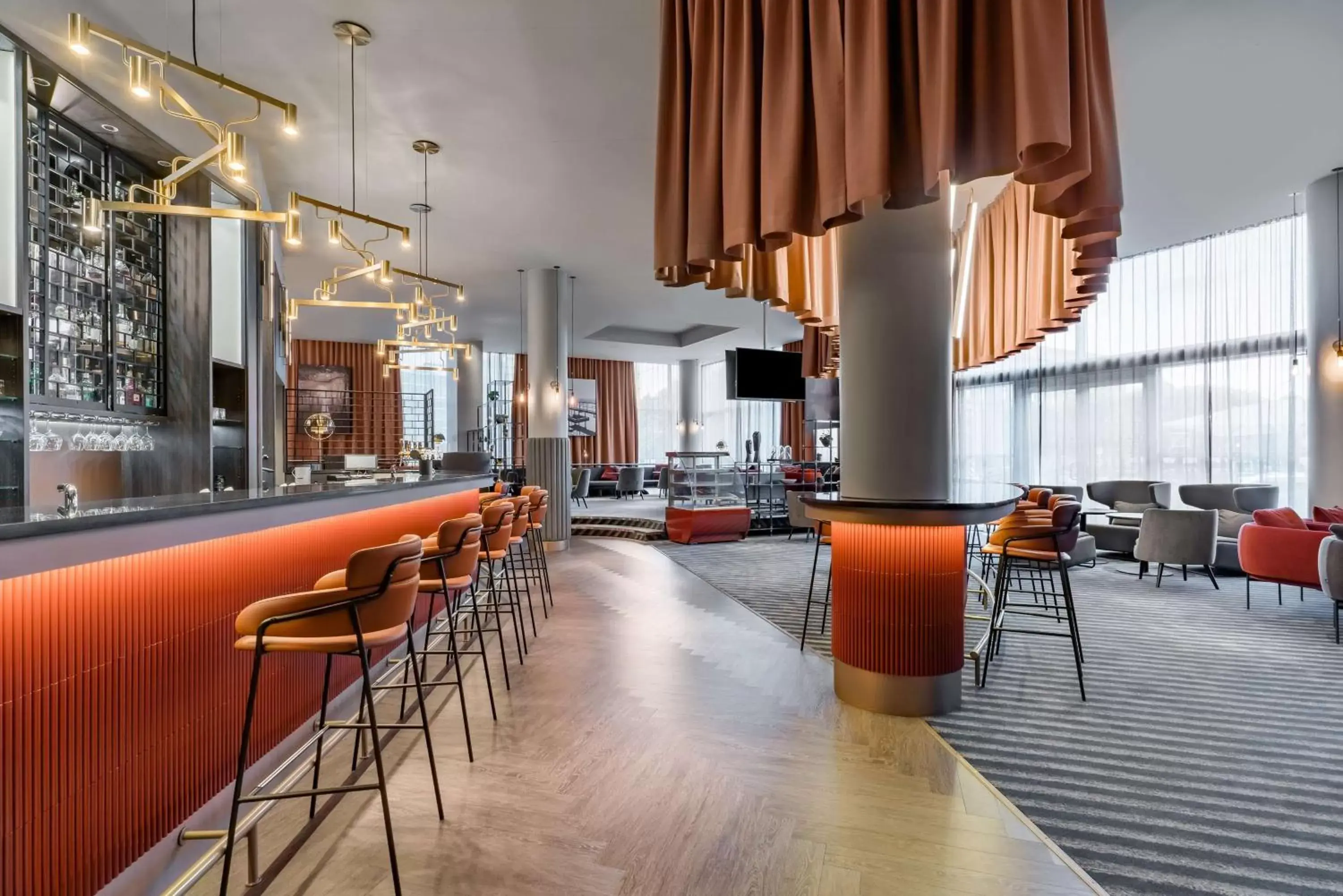 Lounge or bar, Restaurant/Places to Eat in Radisson Blu Latvija Conference & Spa Hotel, Riga