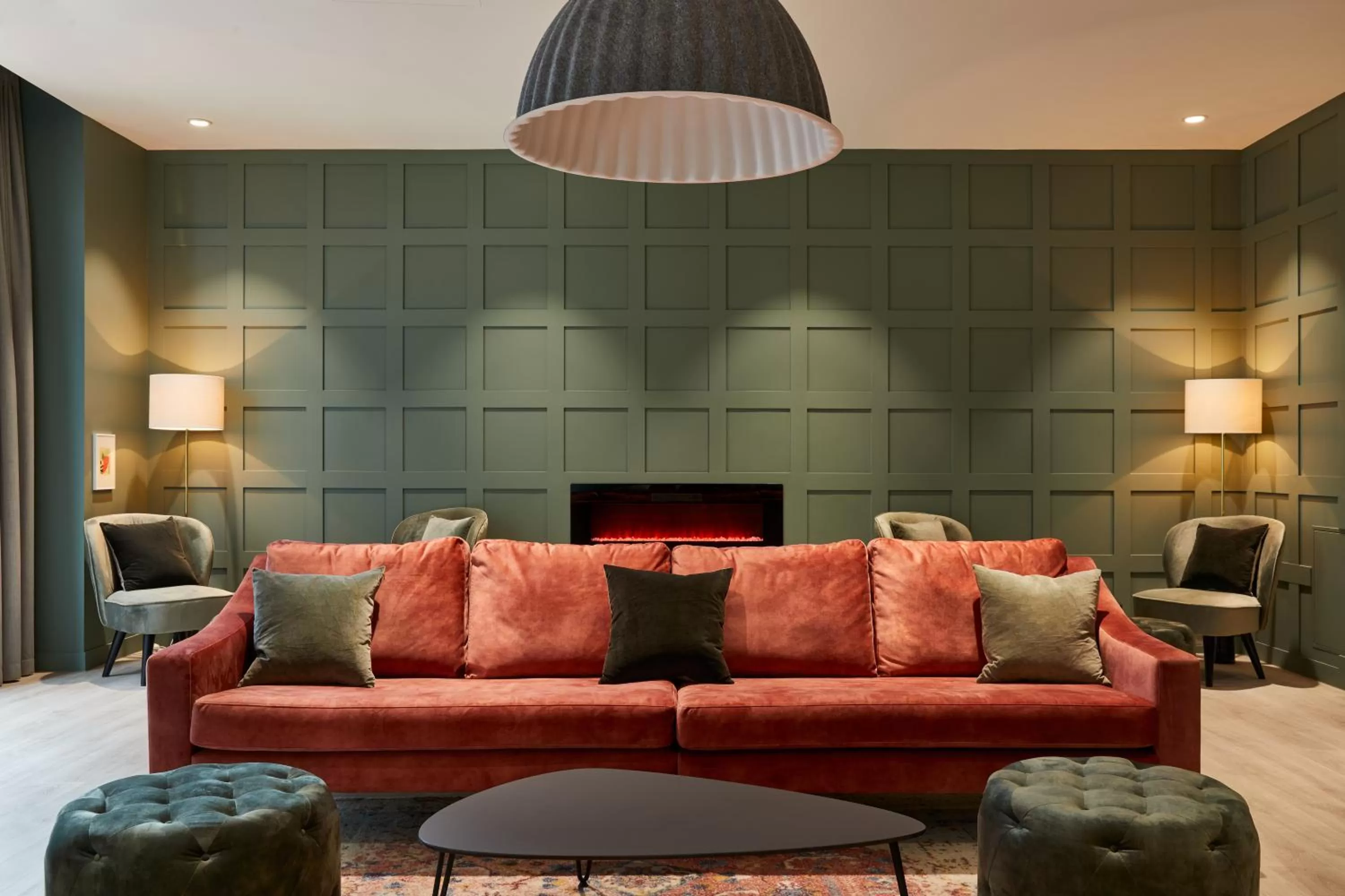 Seating area in ARK Canary Wharf