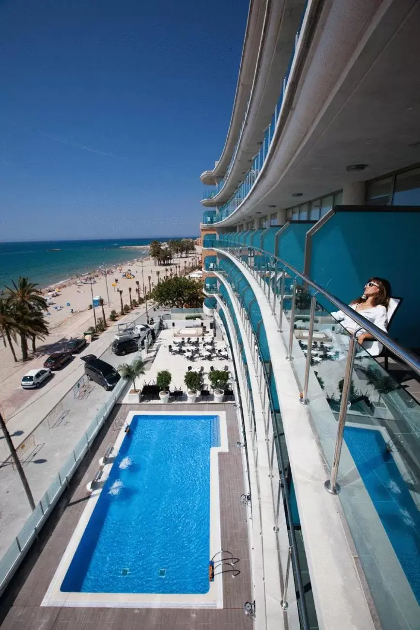 Bird's eye view, Pool View in Hotel Allon Mediterrania