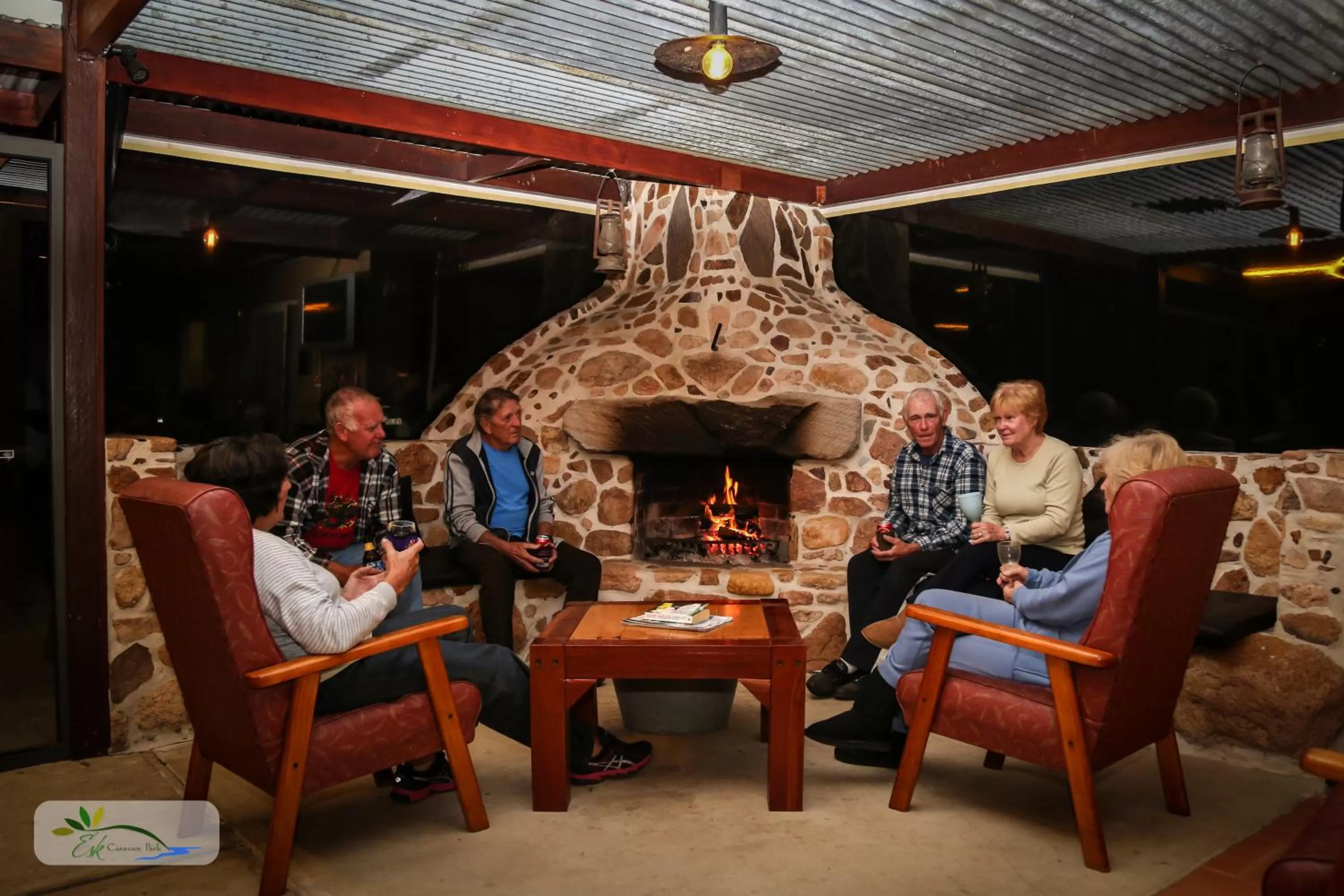 People in Esk Caravan Park & Rail Trail Motel