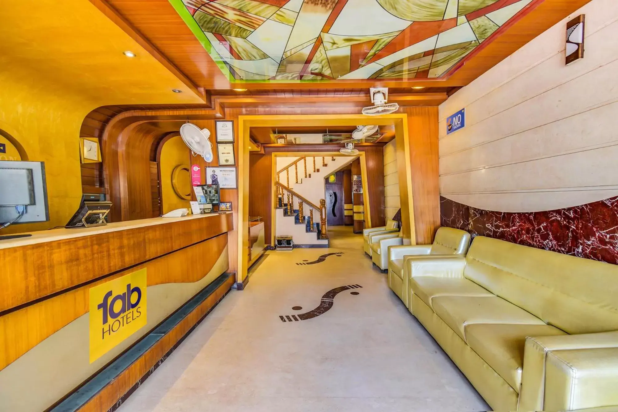 Lobby or reception in FabHotel Kinnera Comforts Railway Station Lobby or reception in FabHotel Kinnera Comforts Railway Station