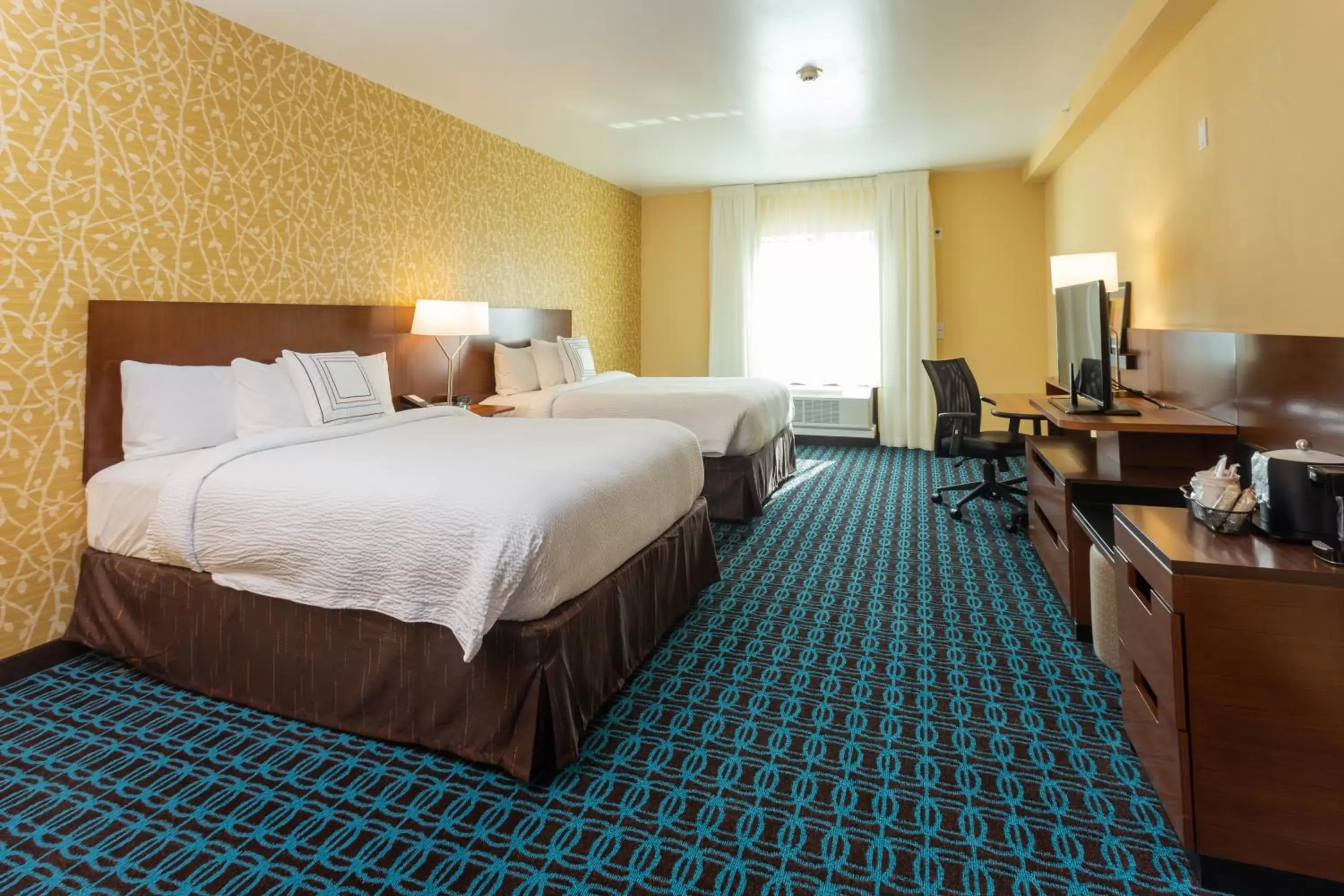 Bed in Fairfield Inn & Suites by Marriott Bay City, Texas
