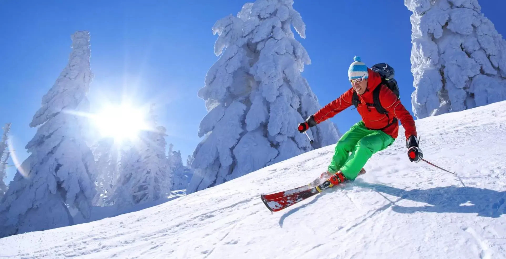 Winter, Skiing in Hotel Beck