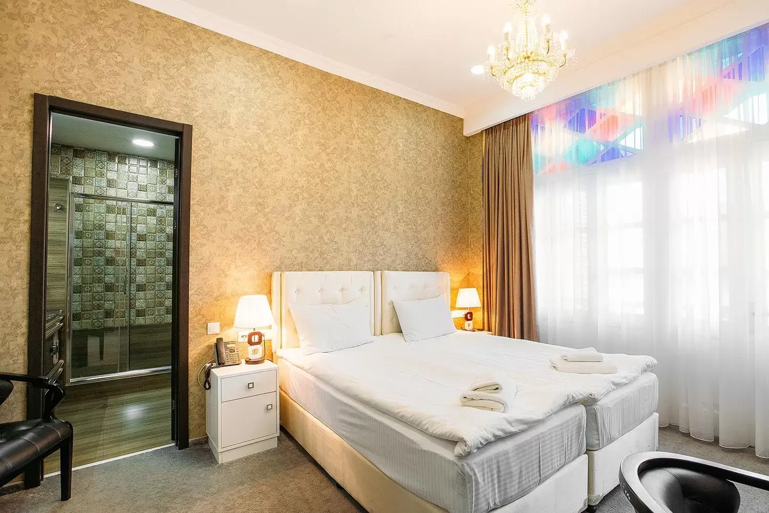 Bed in Hotel Aivani Old Tbilisi Bed in Hotel Aivani Old Tbilisi