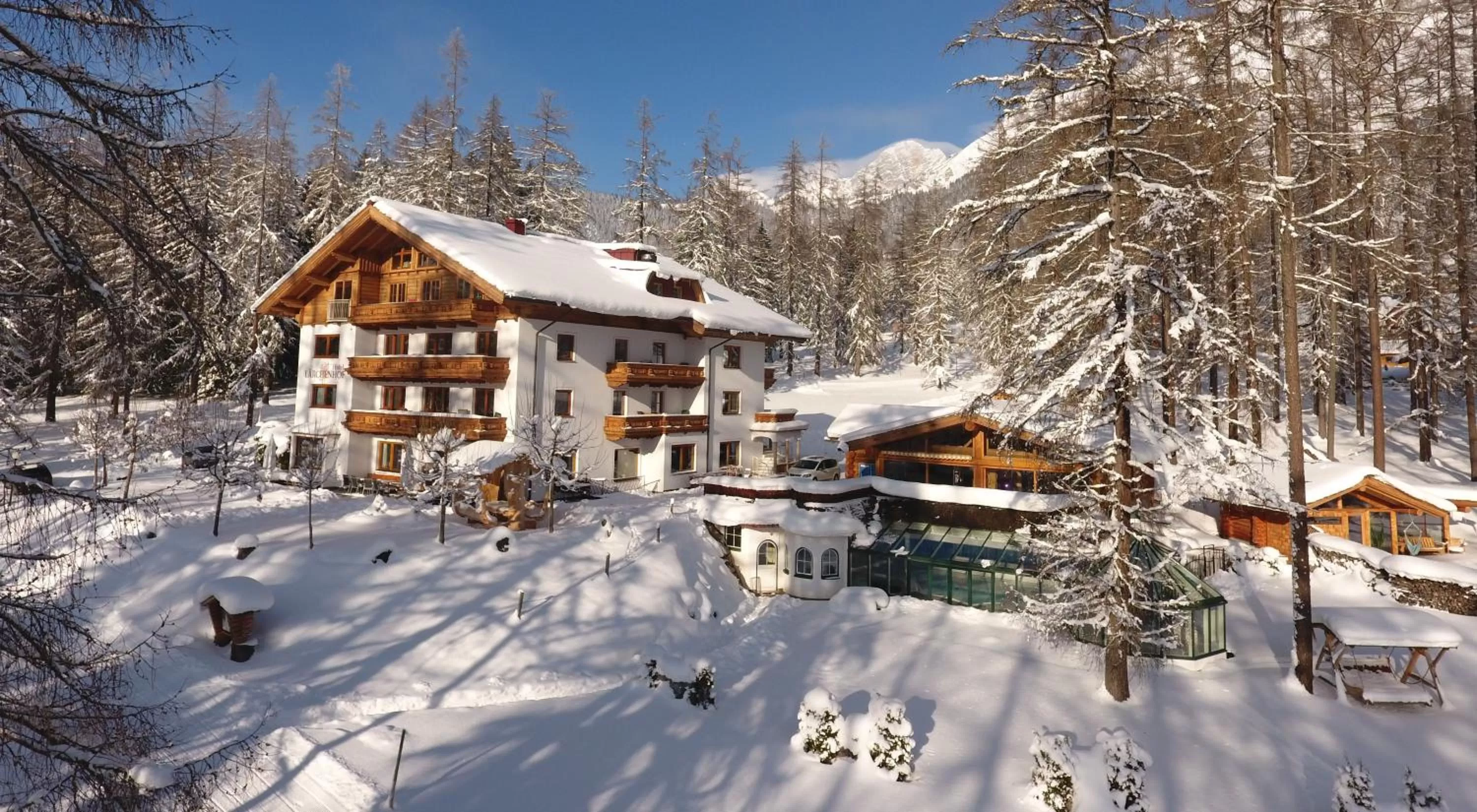 Bird's eye view in Naturhotel Lärchenhof