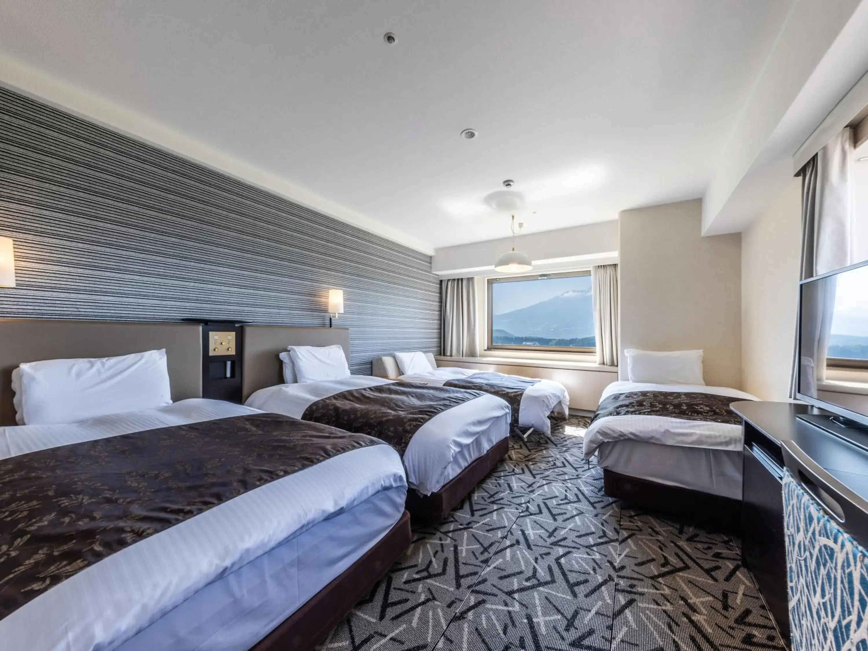 Photo of the whole room, Bed in APA Hotel & Resort Joetsu Myoko