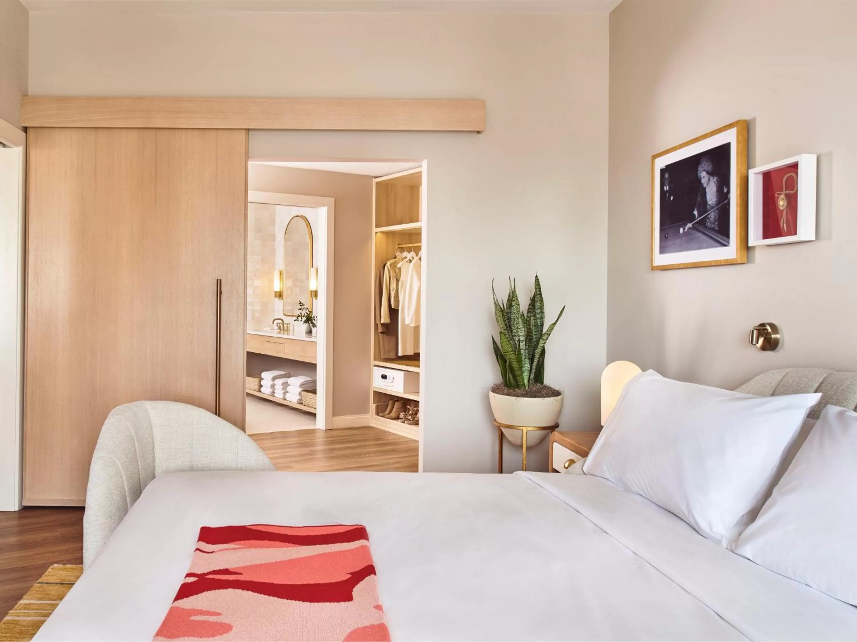 Bed in Virgin Hotels Dallas