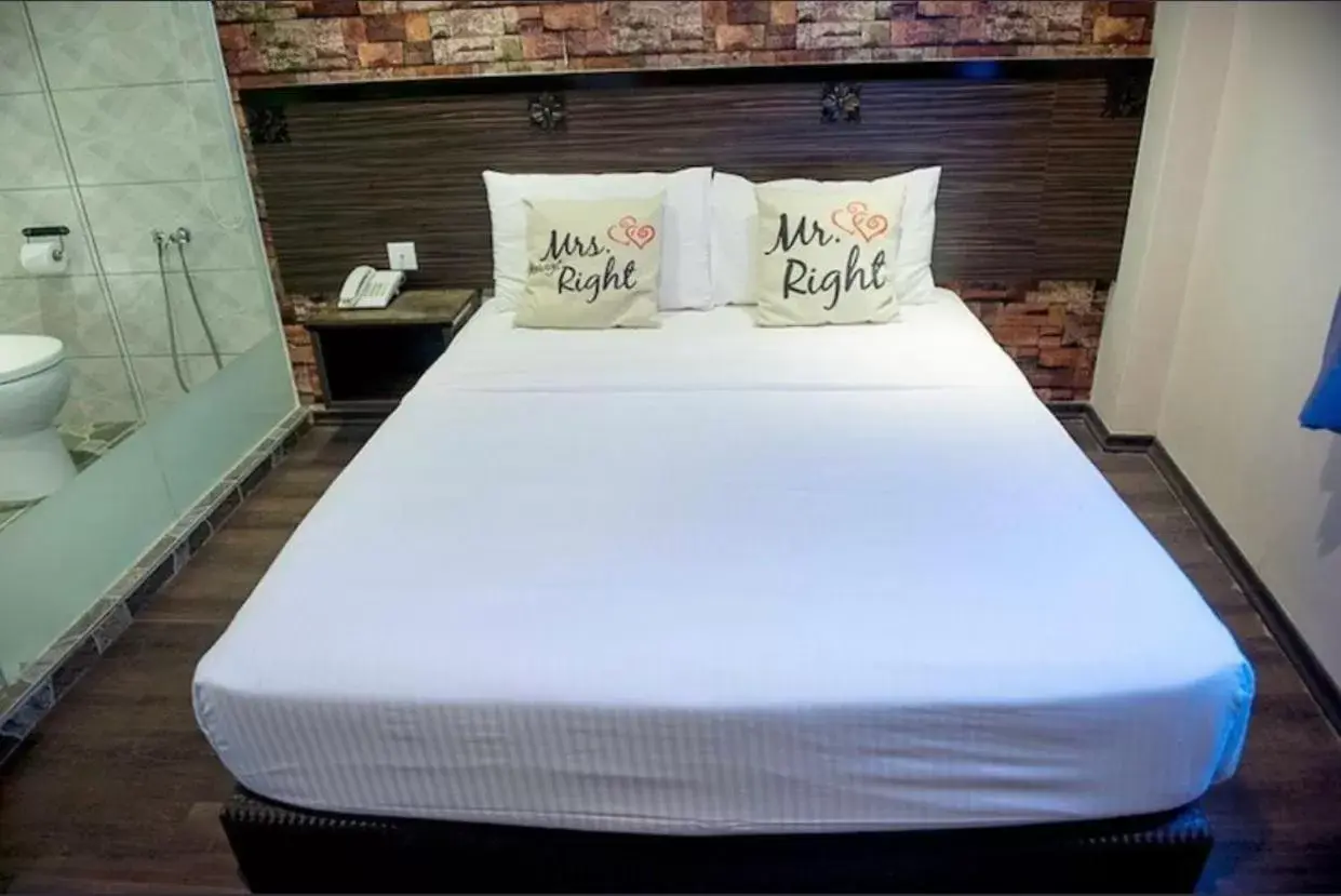 Bed in Apple Hotel Penang