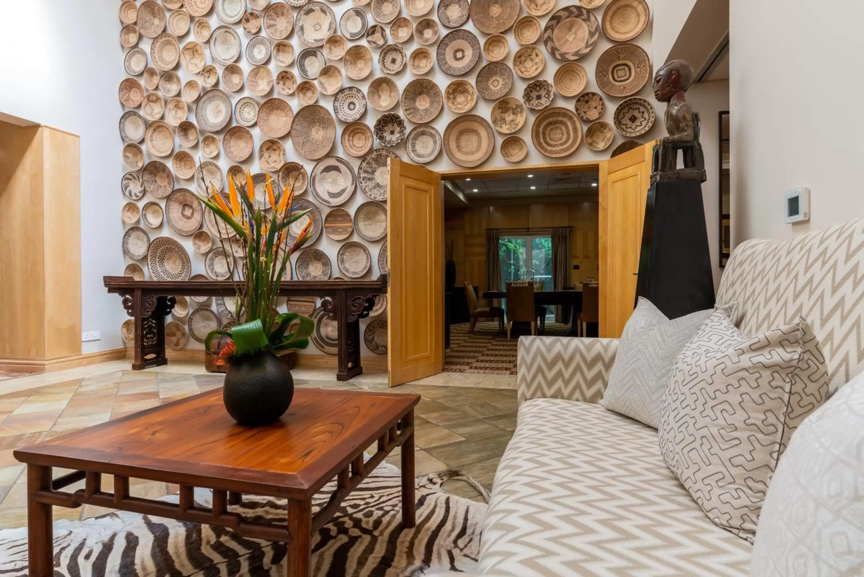 Decorative detail, Seating Area in Saxon Hotel, Villas & Spa