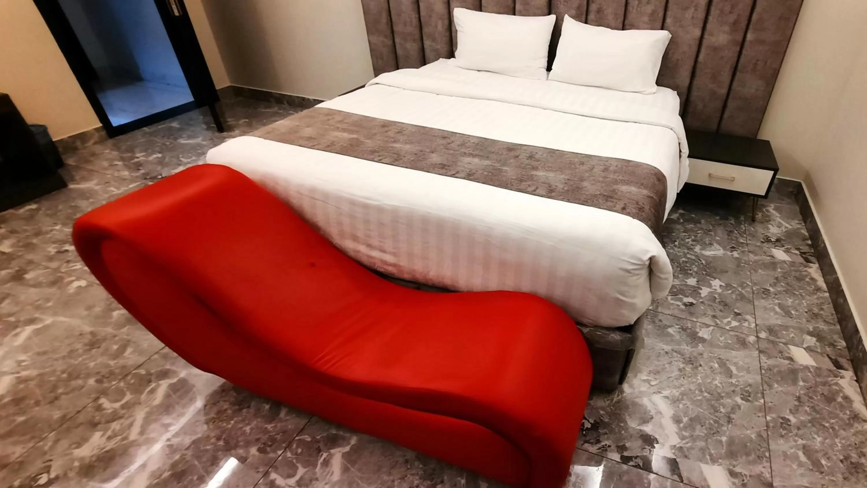 Bed in جولدن نيو جوان - Golden New Gewan - للشقق المخدومة