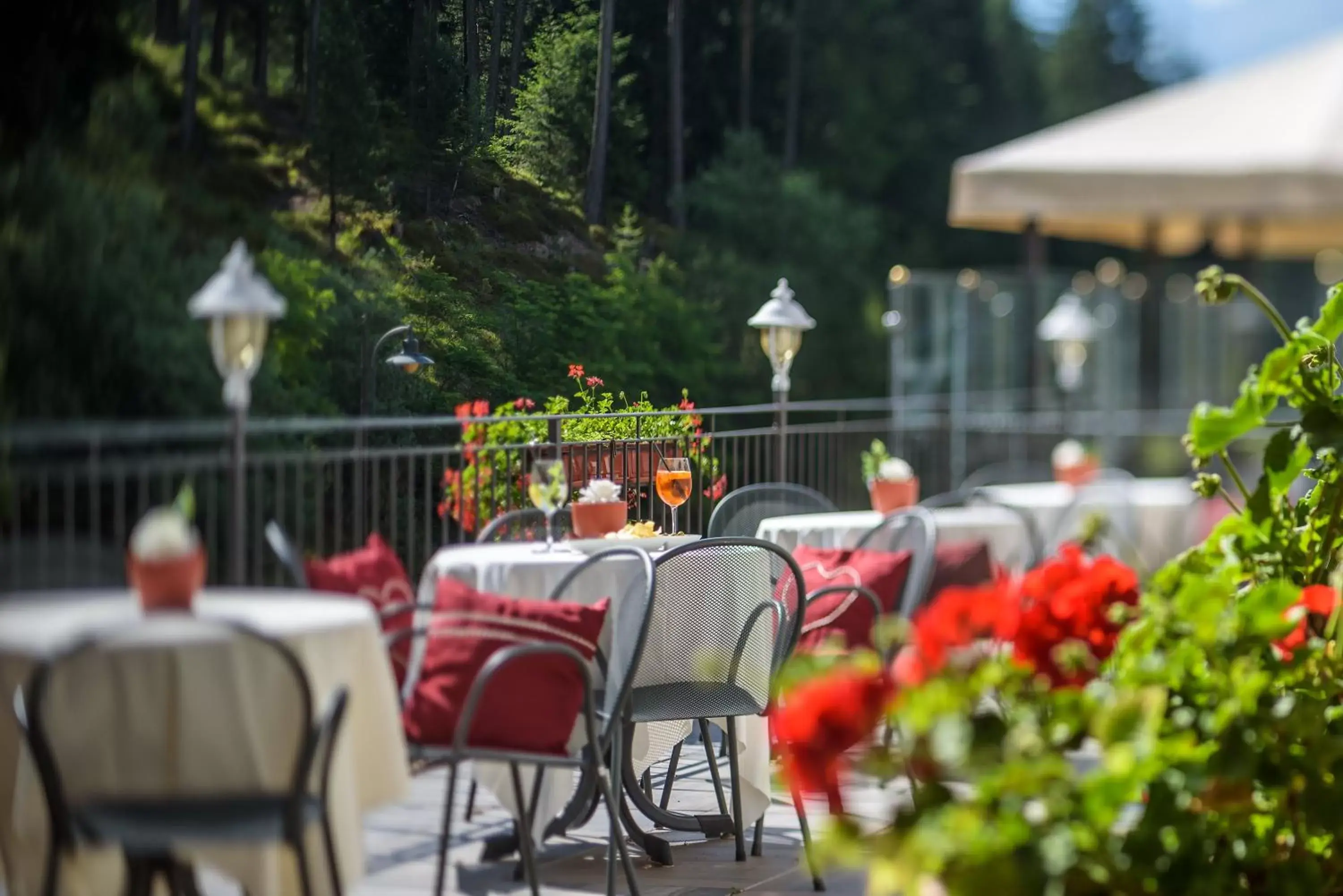 Balcony/Terrace, Restaurant/Places to Eat in Aparthotel Wellness Villa di Bosco