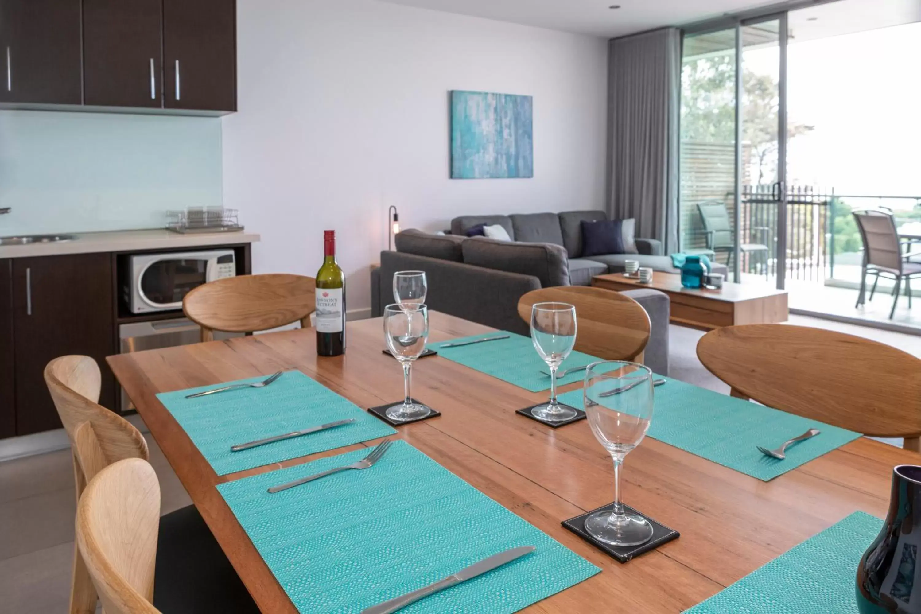 Dining area in The Dolphin Apartments