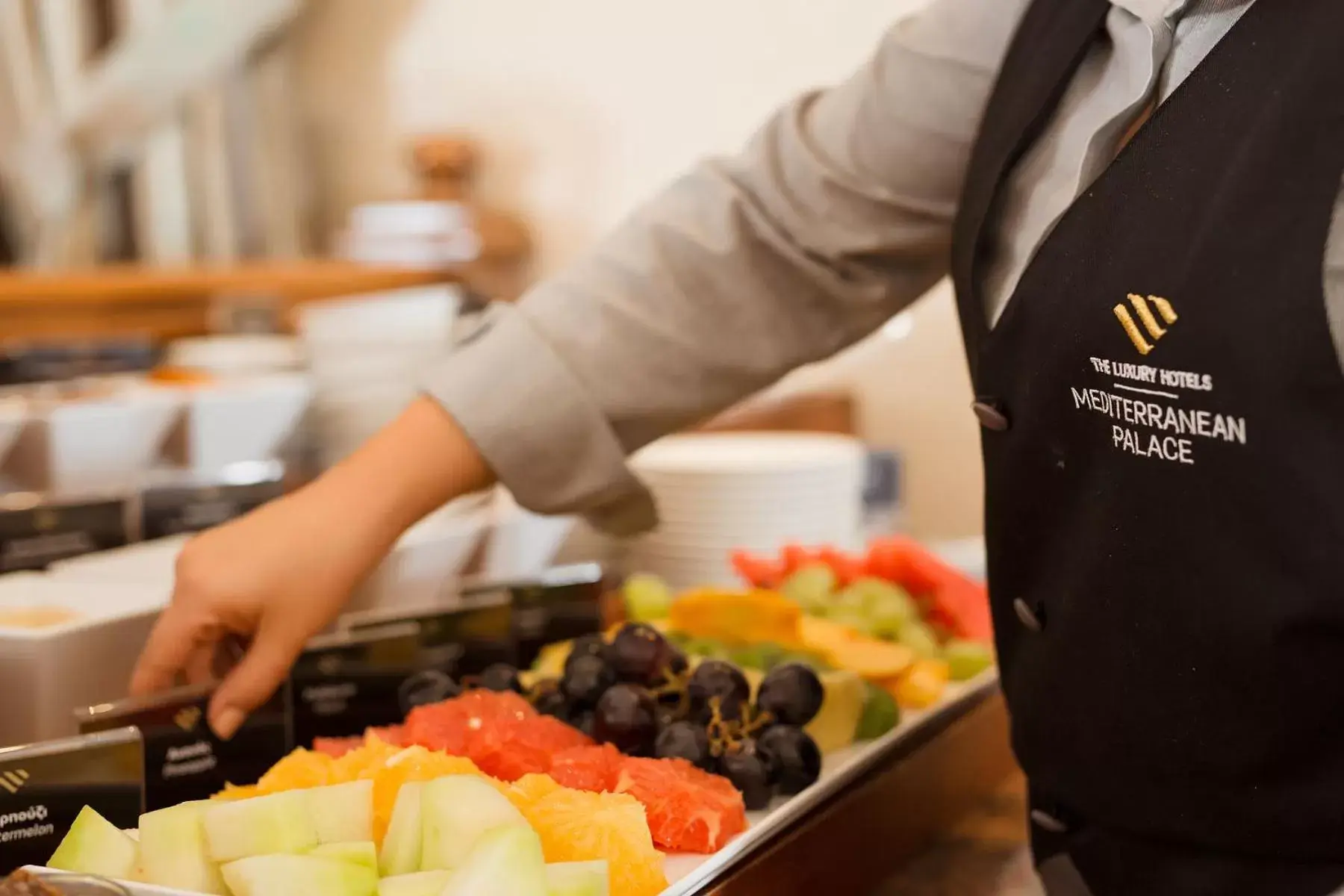 Staff in Mediterranean Palace