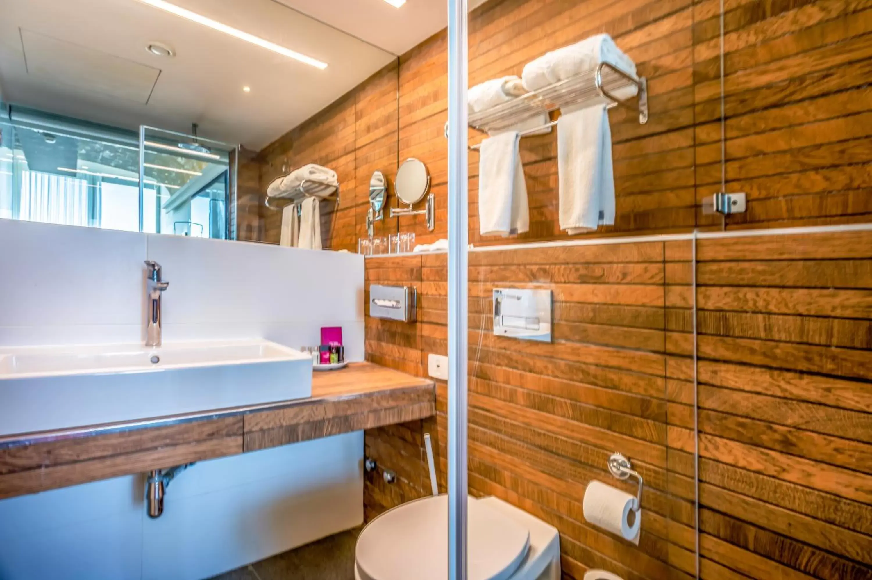 Bathroom in Haifa Bay View Hotel By AFI Hotels