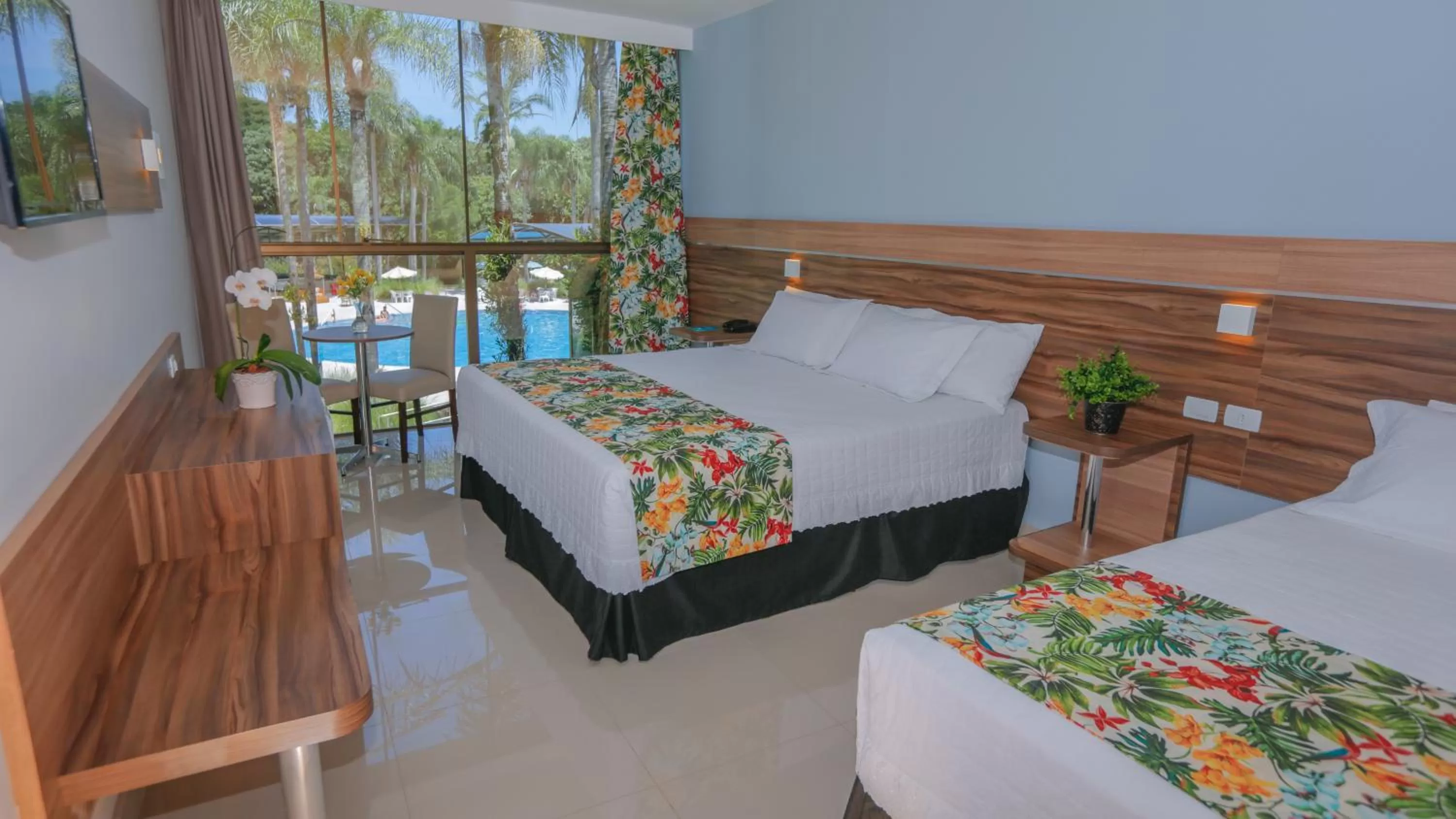 Bed in Vivaz Cataratas Hotel Resort