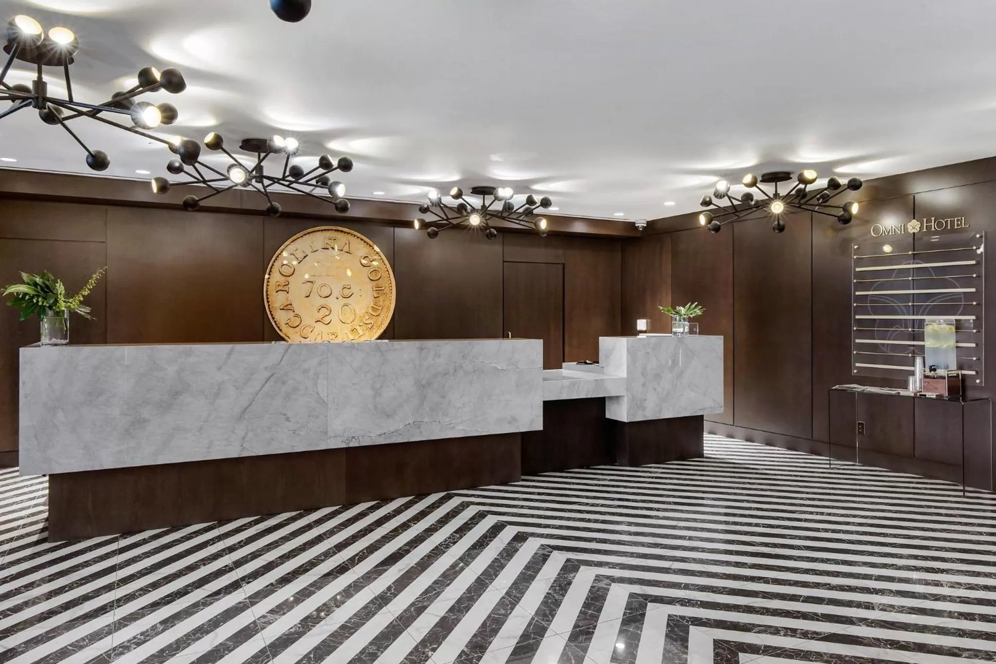 Lobby or reception in Omni Charlotte Hotel