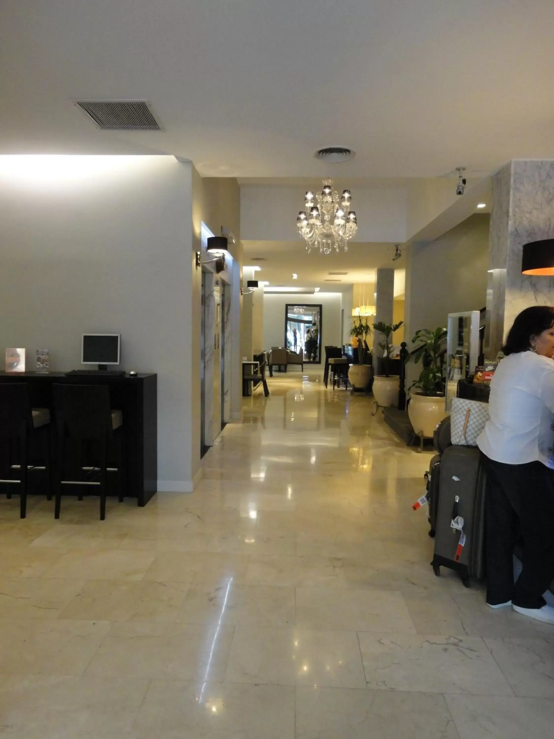 Lobby or reception in Hotel Napoleón