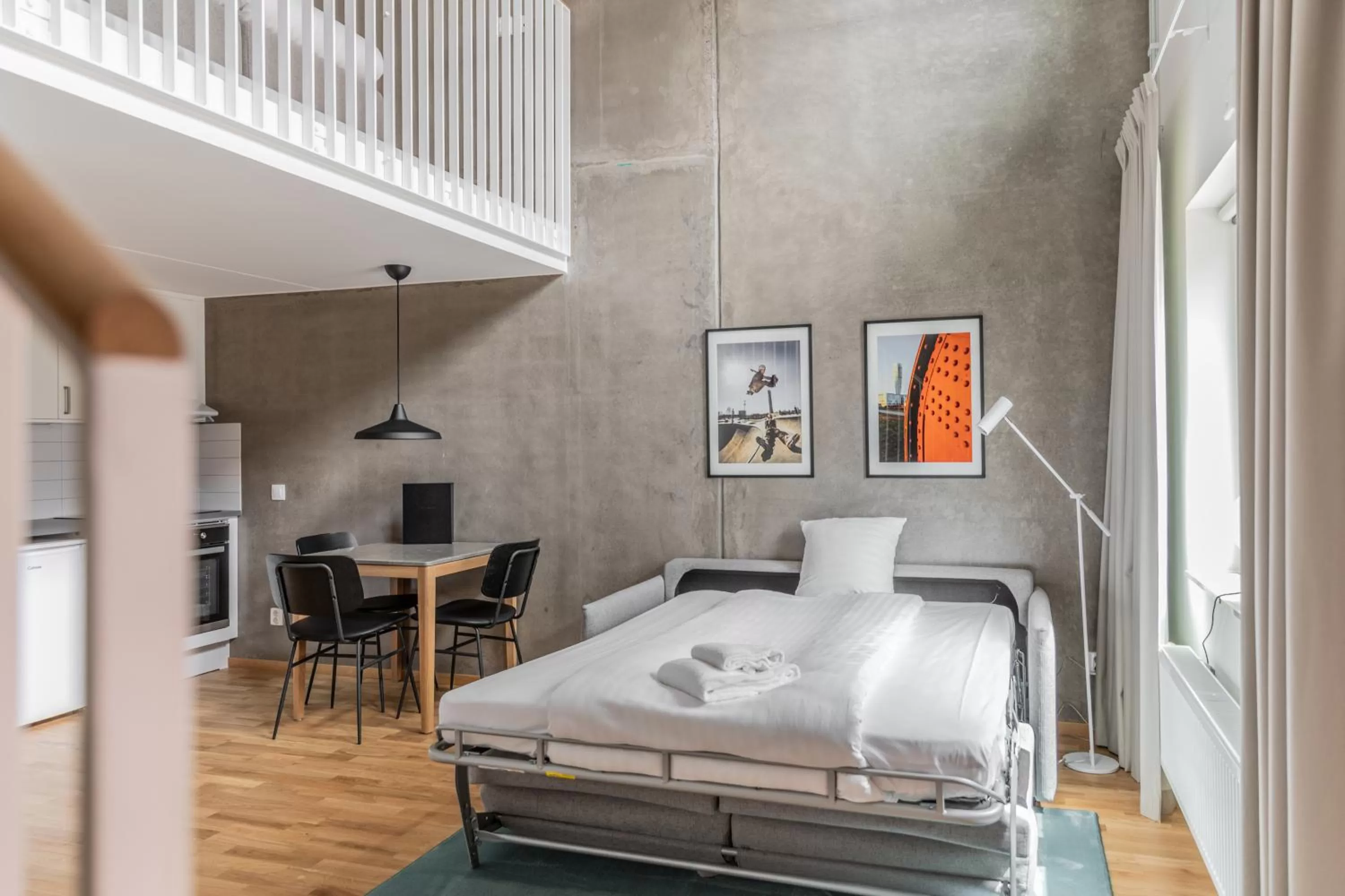 Living room, Bed in The More Hotel Västra Hamnen