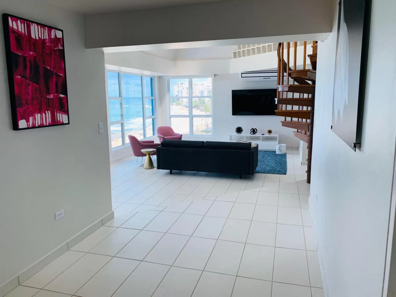 Living room in The Tryst Beachfront Hotel