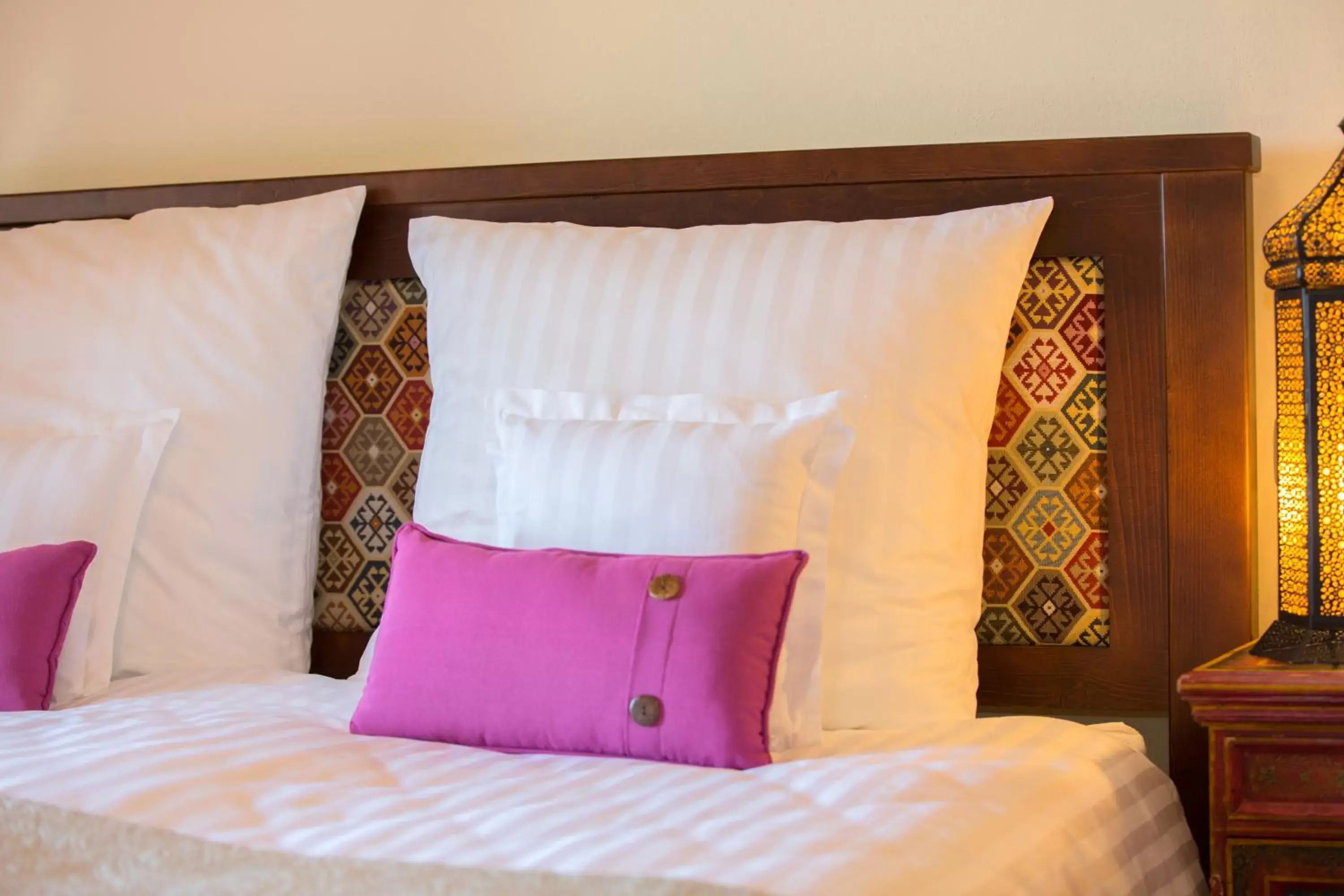 Decorative detail, Bed in Casa Font i Roig