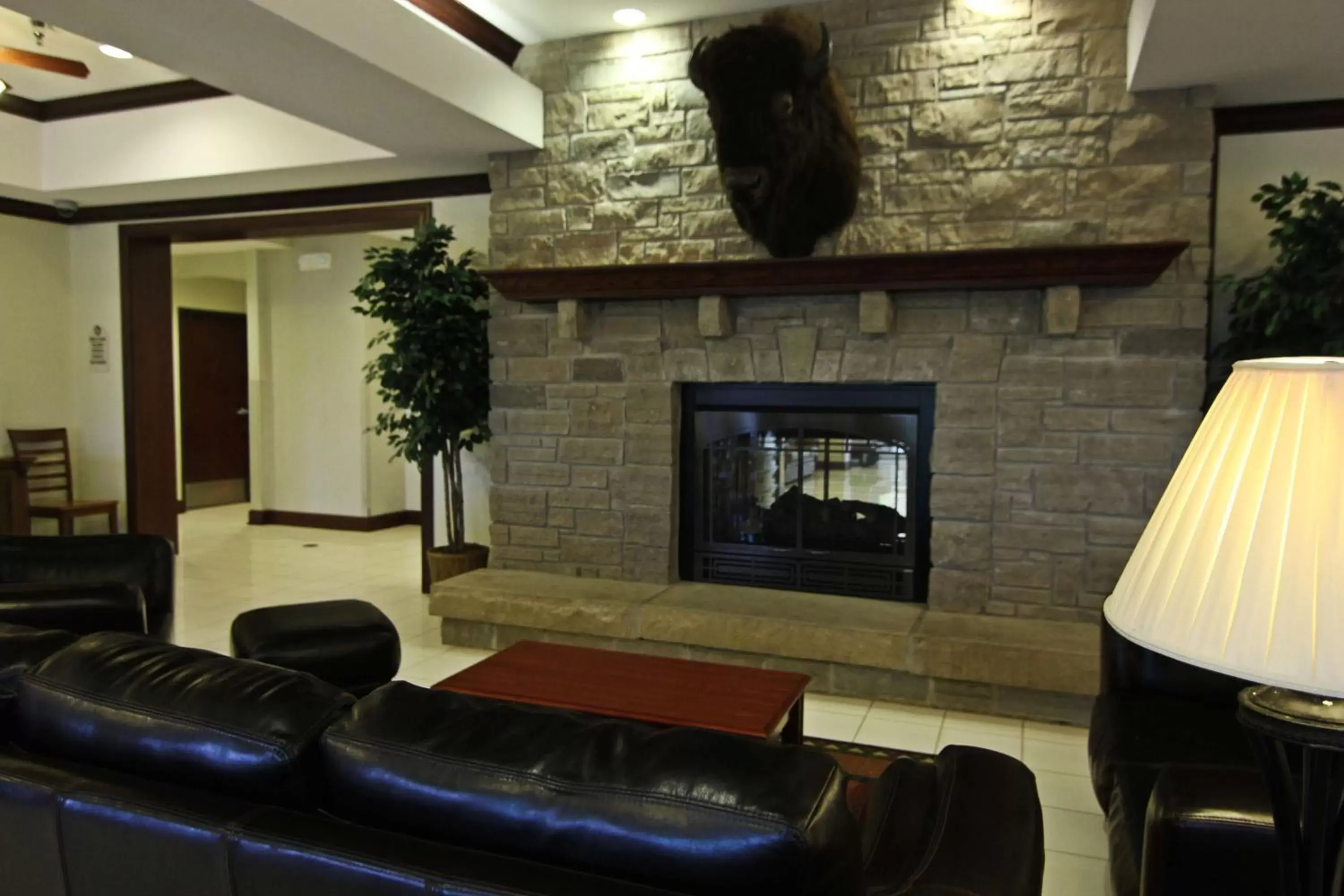 On site, Lobby/Reception in Crown Pointe Lodge; BW Signature Collection