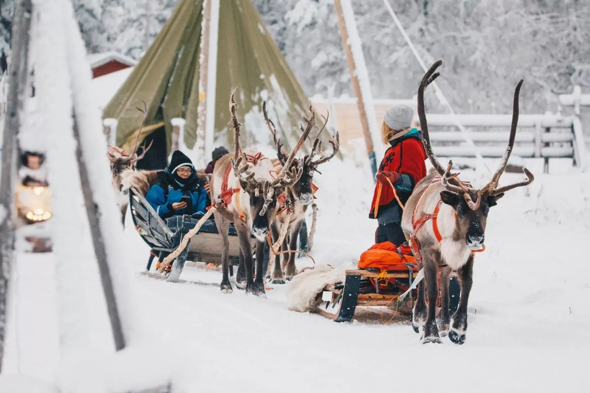 People, Winter in Apukka Resort