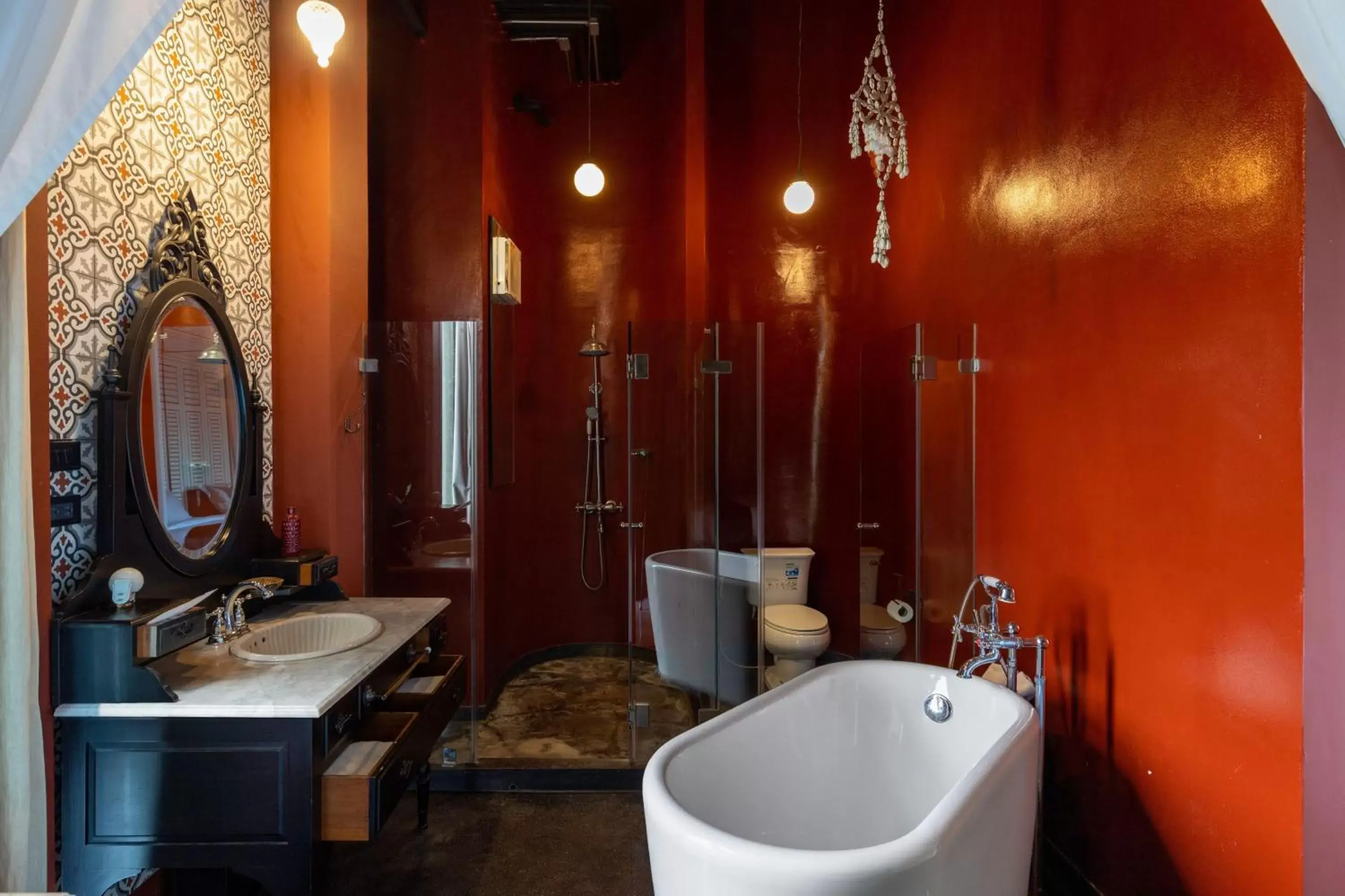 Shower, Bathroom in Amdaeng Bangkok Riverside Hotel - SHA Plus Certified