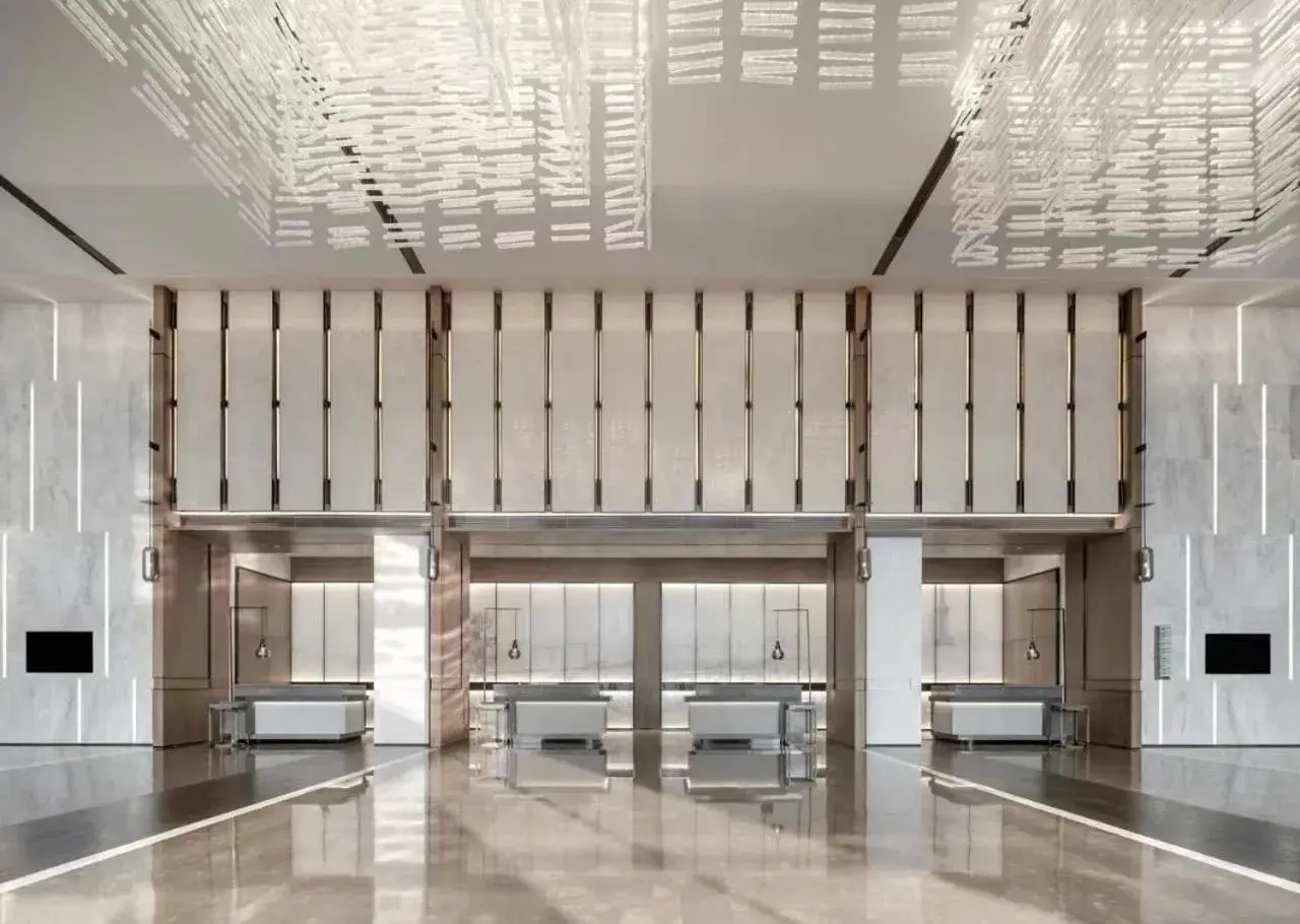 Lobby or reception in Wuhan Marriott Hotel Hankou