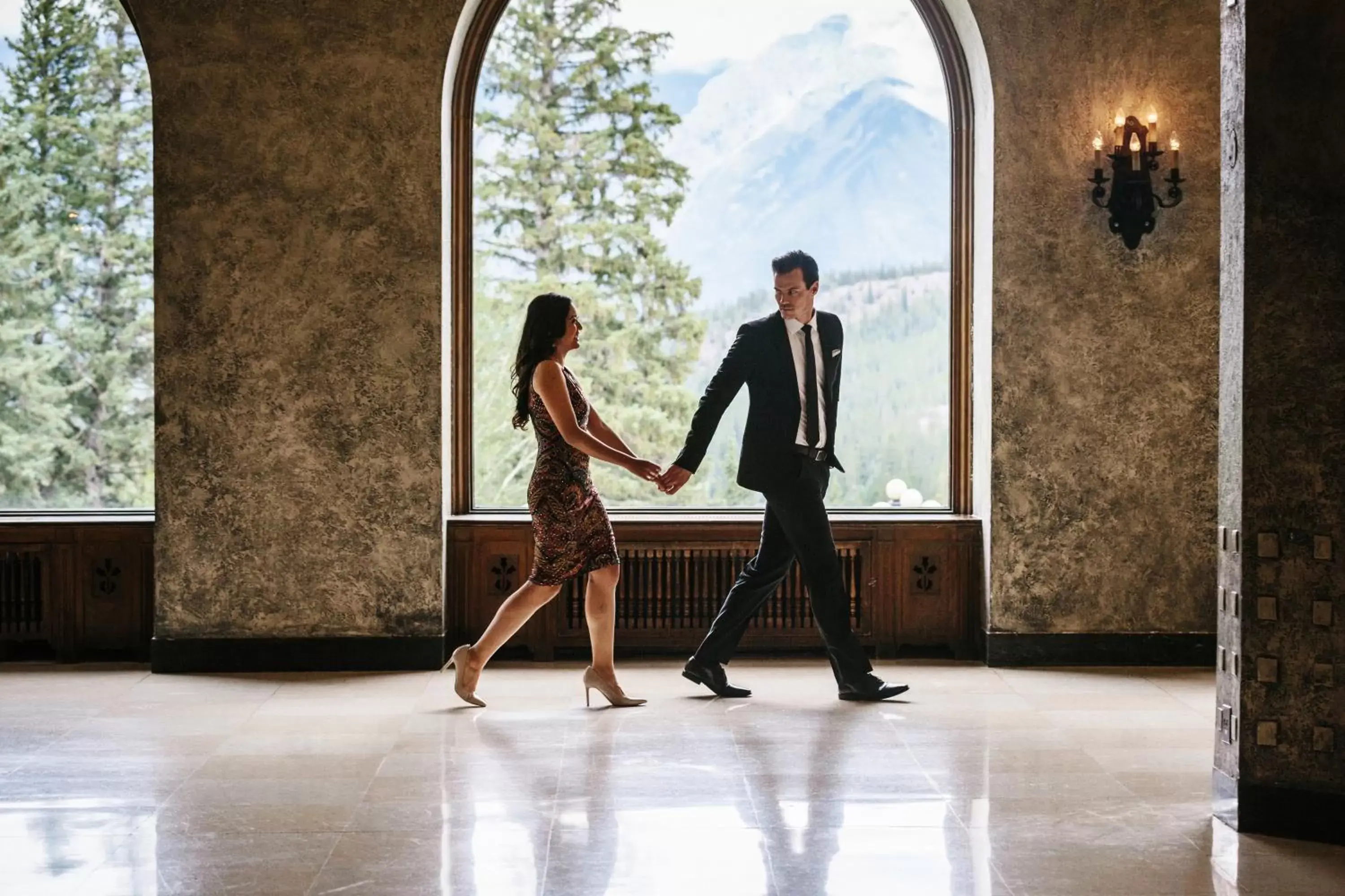 People in Fairmont Banff Springs