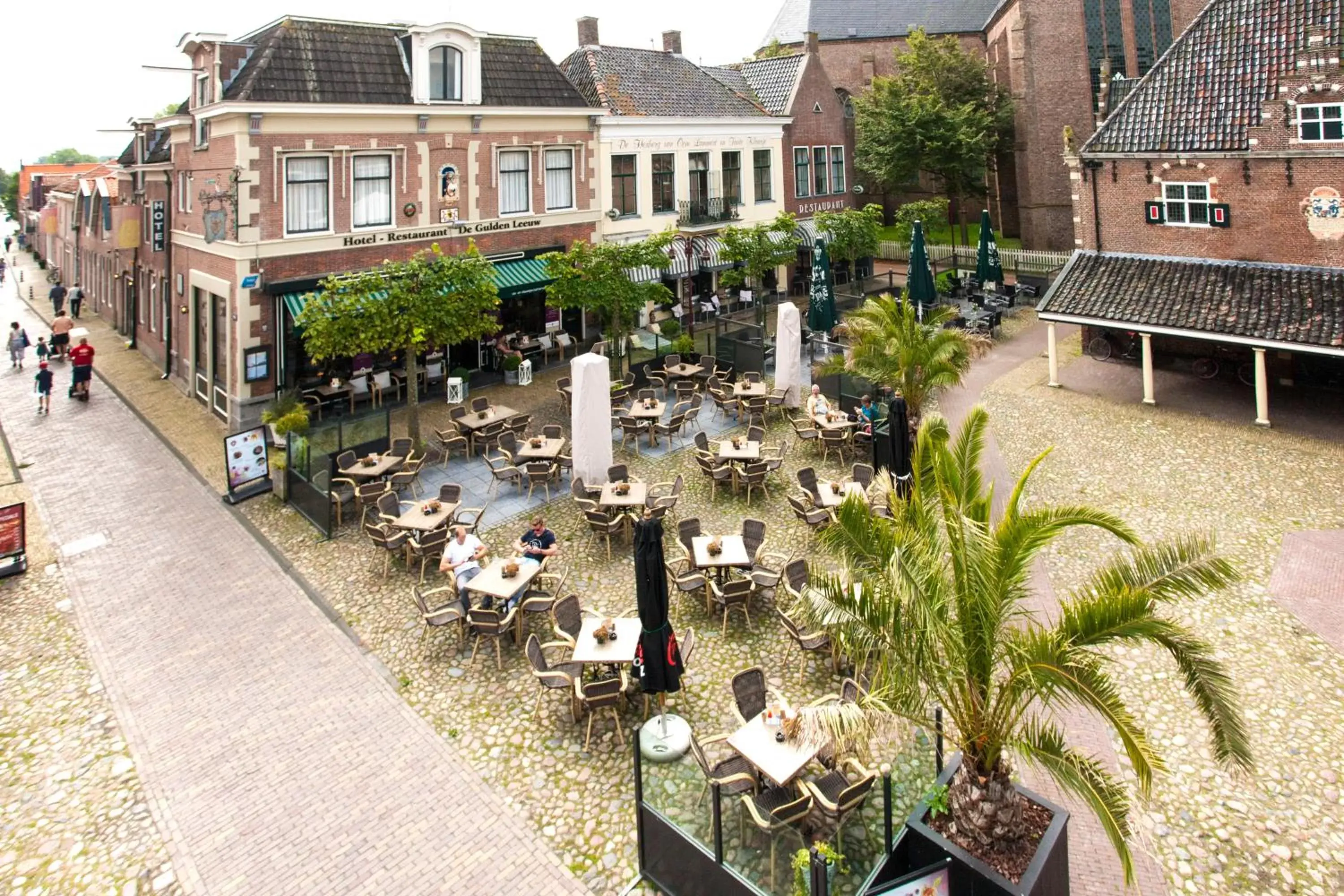 Bird's eye view in Hotel de Gulden Leeuw