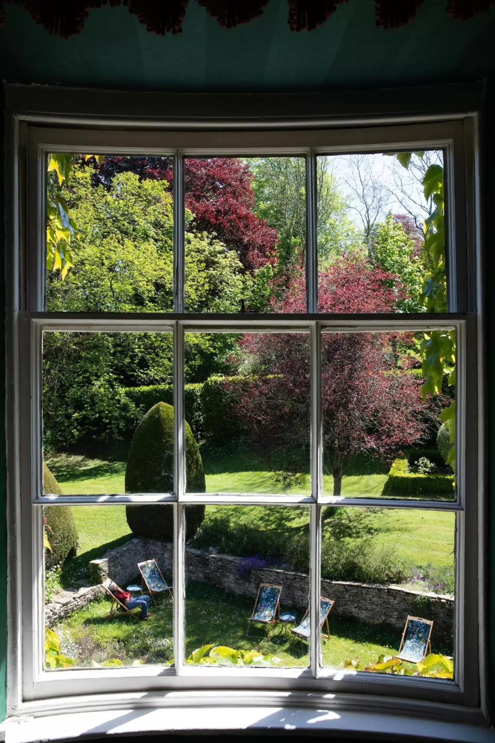 Garden view in Burleigh Court Hotel