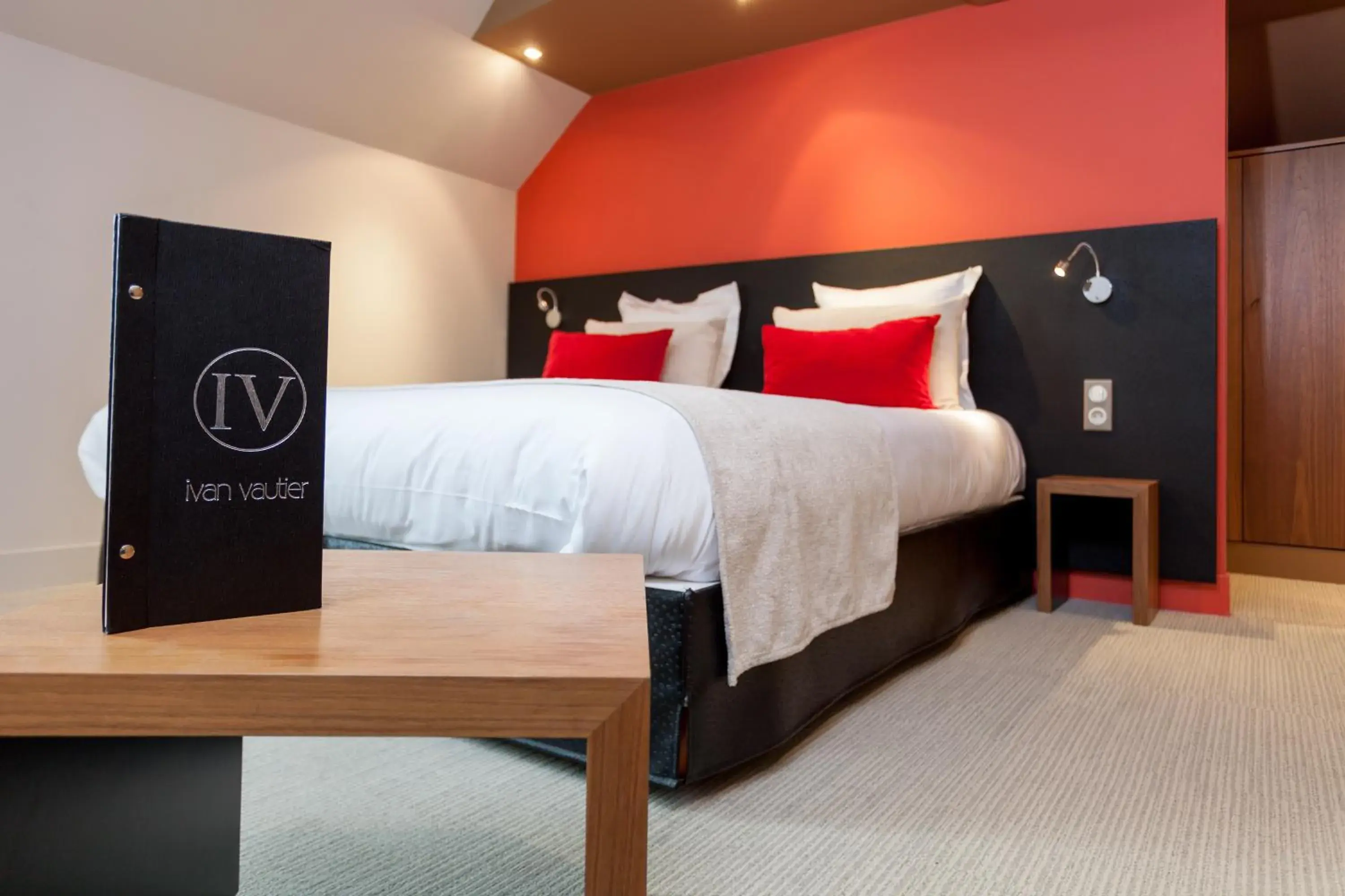 Bedroom, Bed in Hotel Restaurant Spa Ivan Vautier