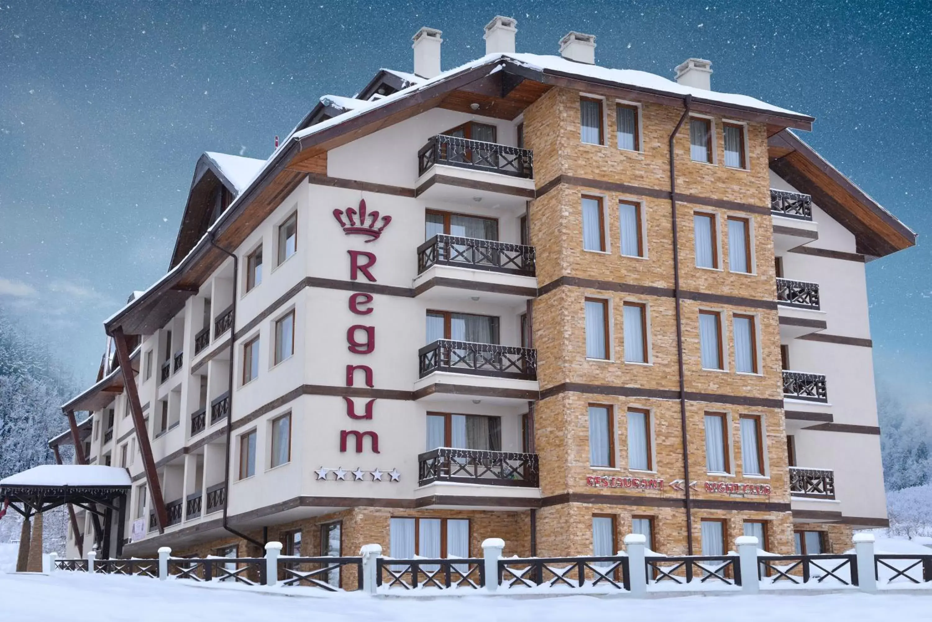 Winter, Property Building in Regnum Bansko Ski Hotel & SPA