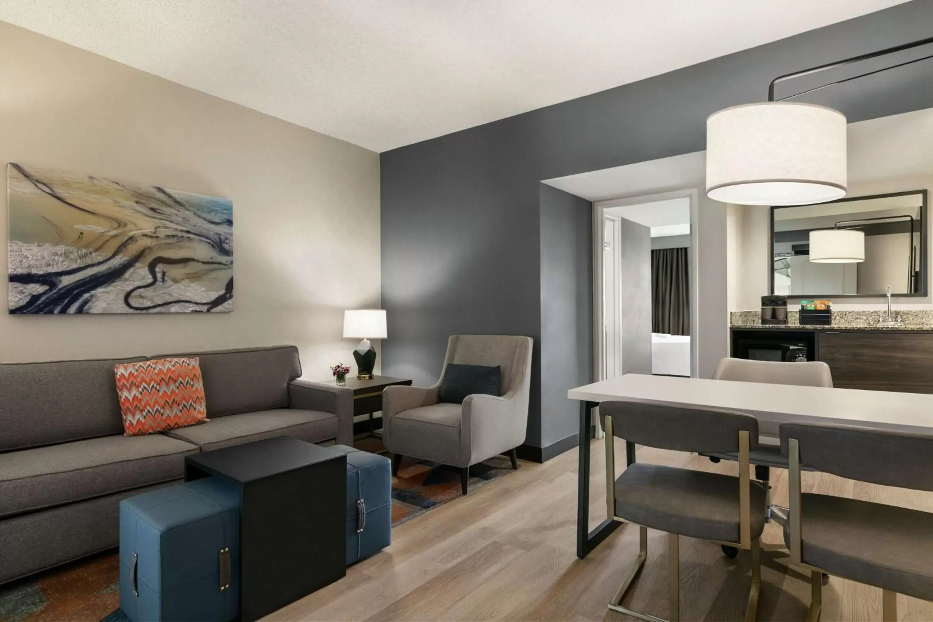 Premium Queen Suite with 2 Queen Beds in Embassy Suites by Hilton Los Angeles Downey Premium Queen Suite with 2 Queen Beds in Embassy Suites by Hilton Los Angeles Downey