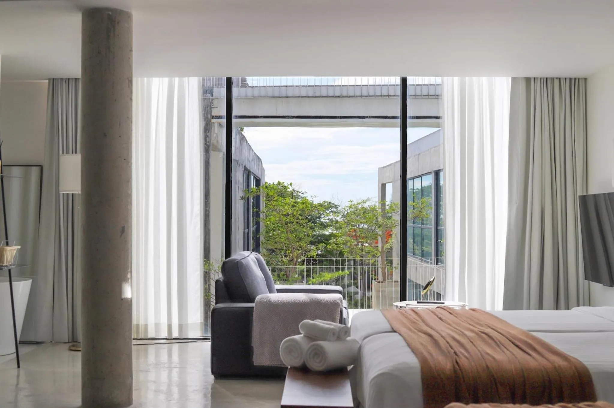 View (from property/room), Bed in Sundance Dayclub Hua Hin