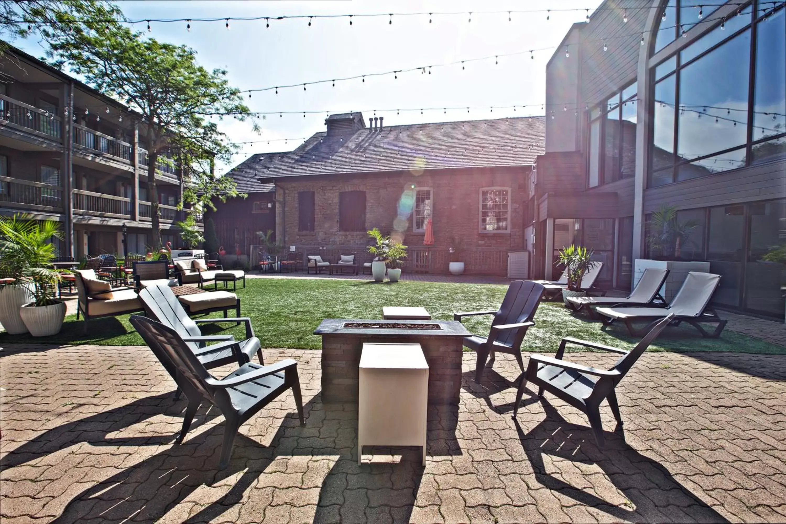 Patio in Old Stone Inn Boutique Hotel
