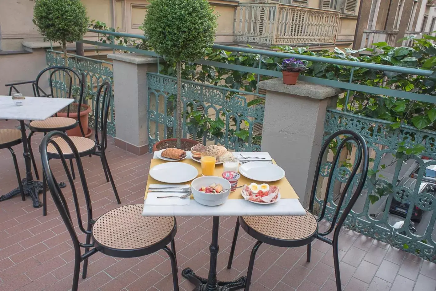 Balcony/Terrace in Hotel Torino Porta Susa